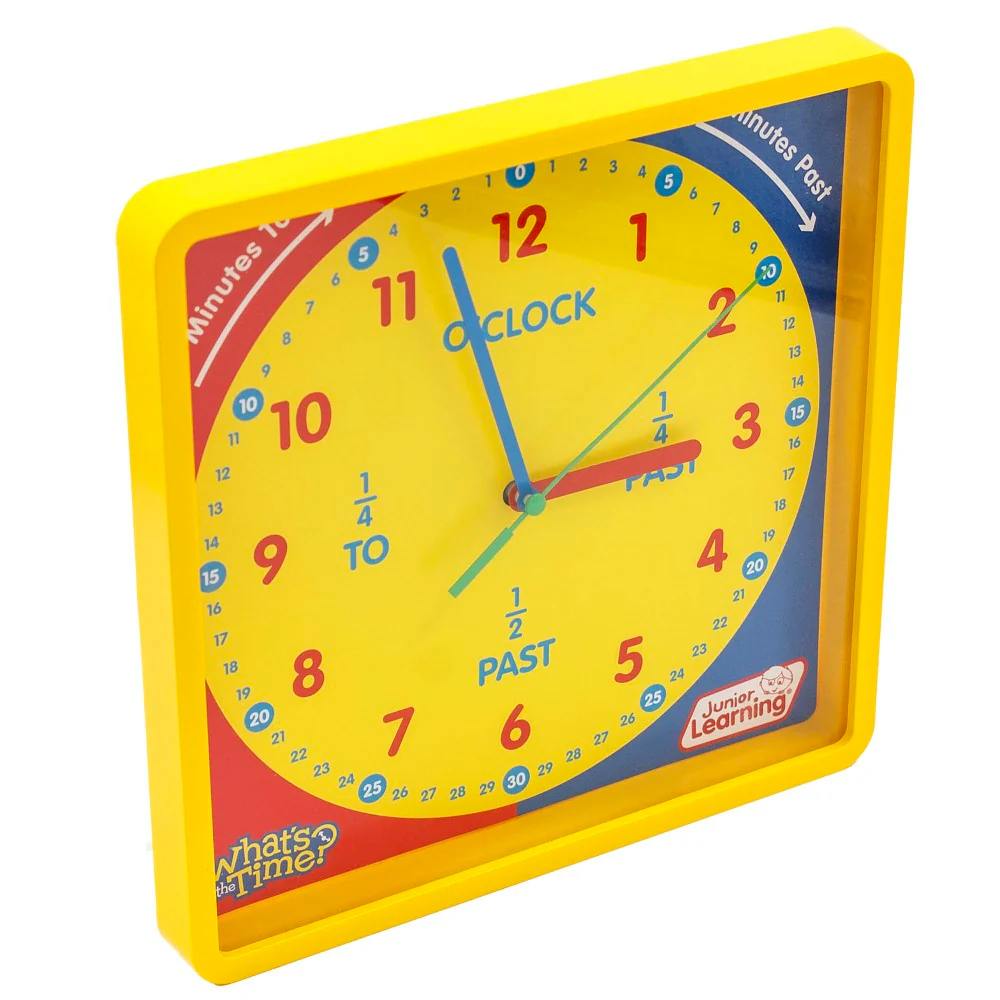 Junior Learning What's The Time Classroom Clock - Interactive Educational Tool - Image 3