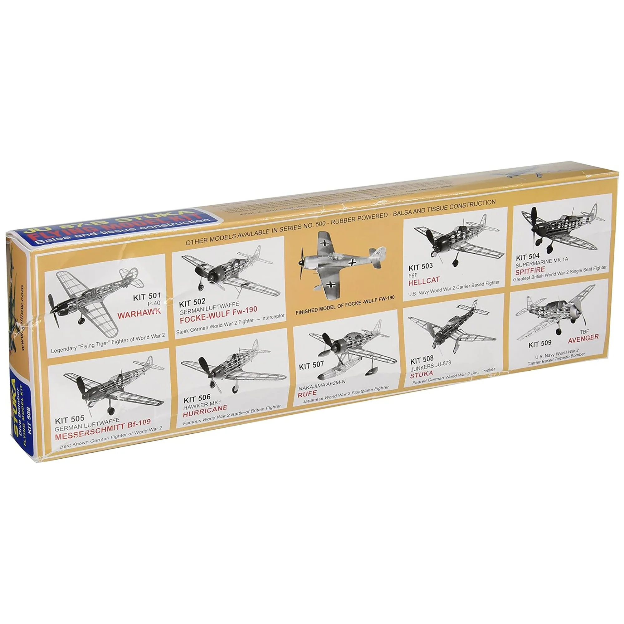 Guillow's Junkers JU 87-B Stuka Flying Model Kit 34-Inch Wingspan - Image 2