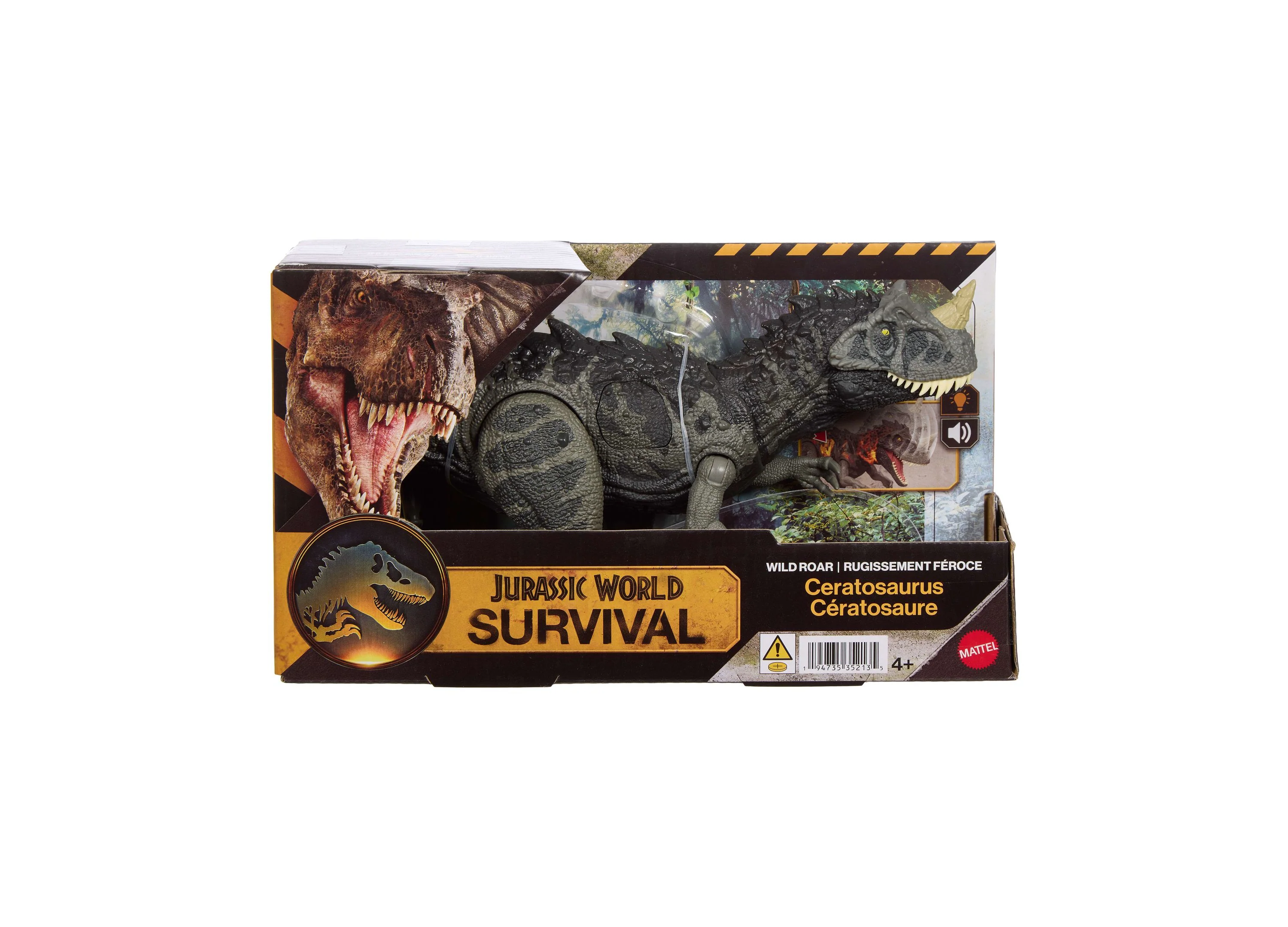 Jurassic World Wild Roar Ceratosaurus Dinosaur Action Figure With Lights & Sounds - Image 6