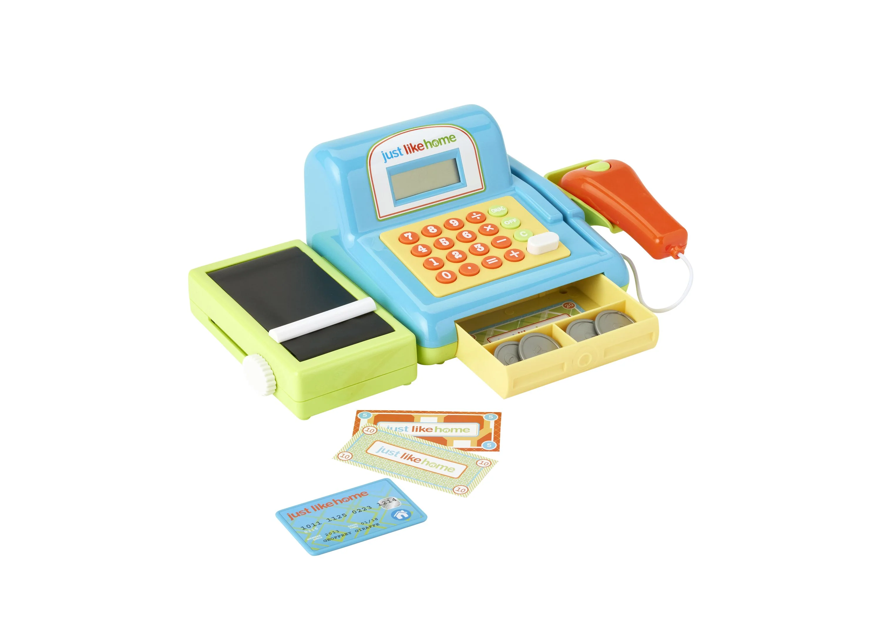 Just Like Home Deluxe Cash Register Set - Interactive Playset - Image 5