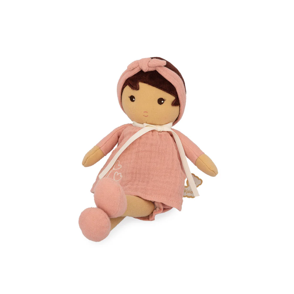 Kaloo Tendresse Amandine Doll, Medium - Maroon Dress - Image 4