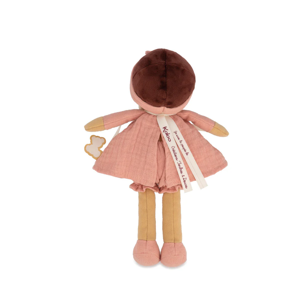 Kaloo Tendresse Amandine Doll, Medium - Maroon Dress - Image 5