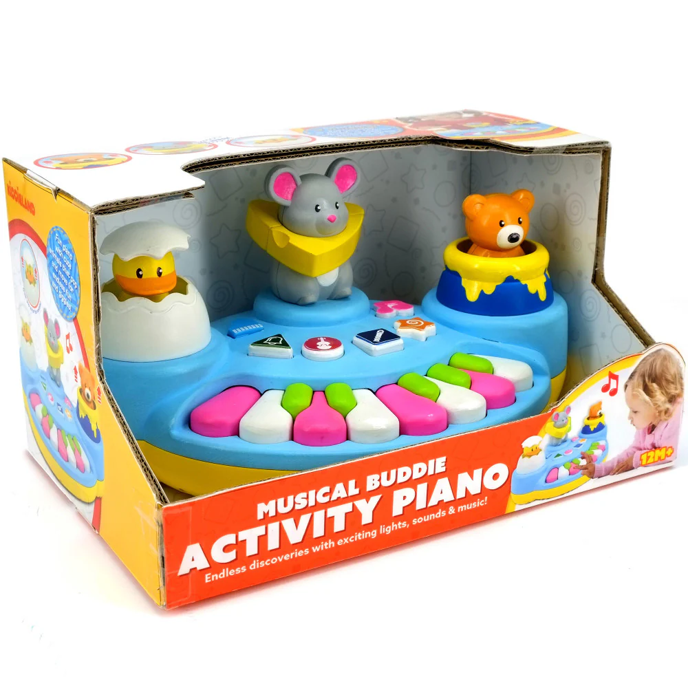 Kiddieland Activity Piano Musical Buddies Interactive Toy - Image 2