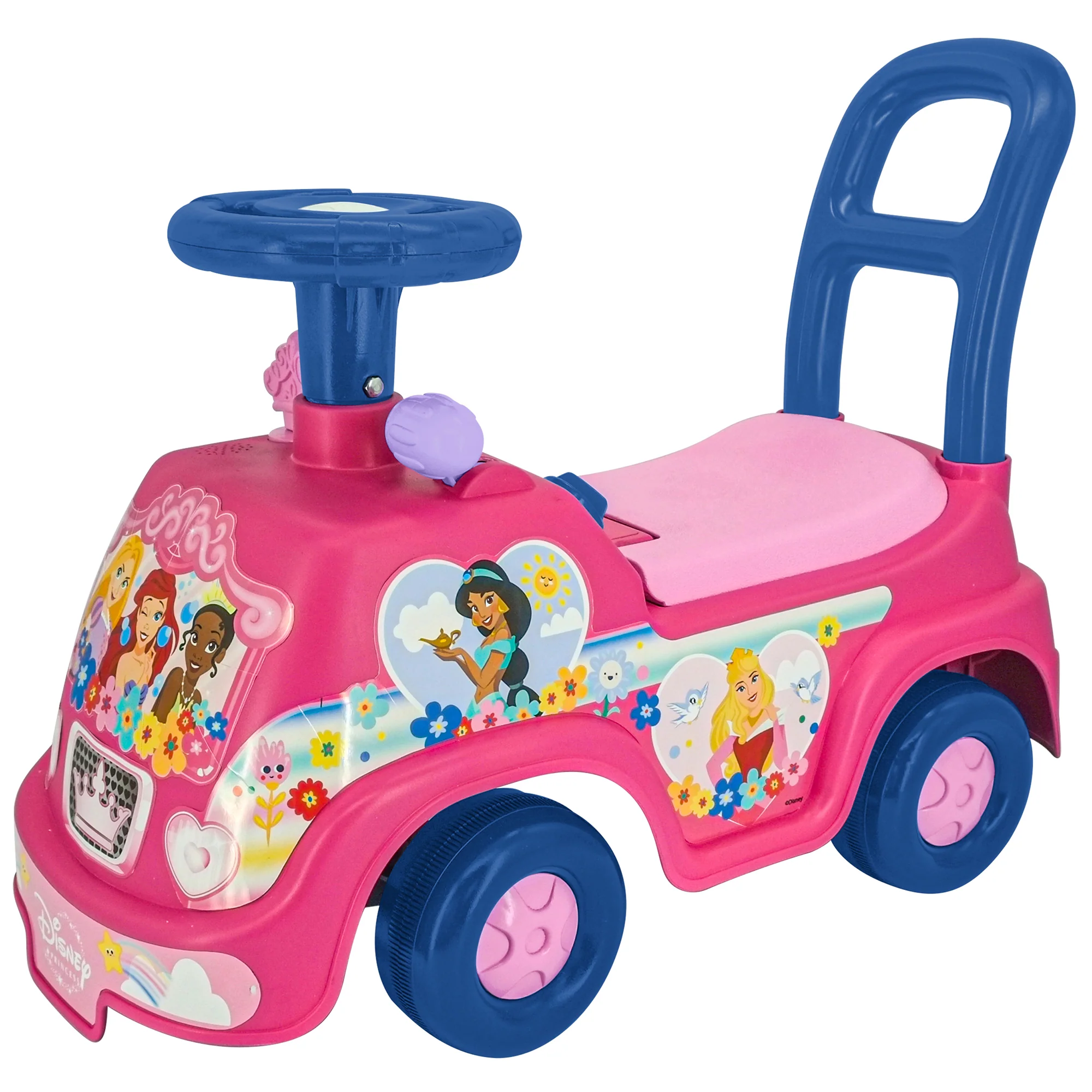 Kiddieland - Disney Princess Adventure Ride-On - Magical Light & Sound Vehicle