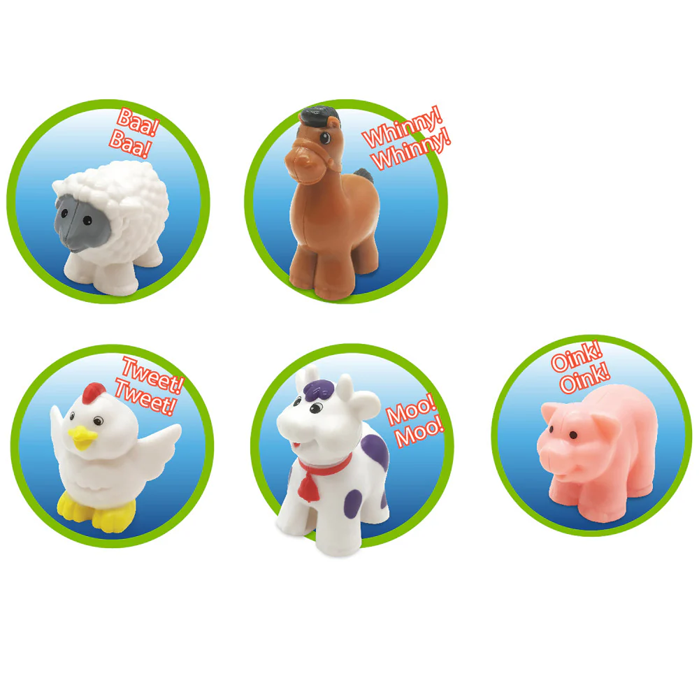 Kiddieland Light N' Sound Farm Tractor Playset with Animals - Image 4