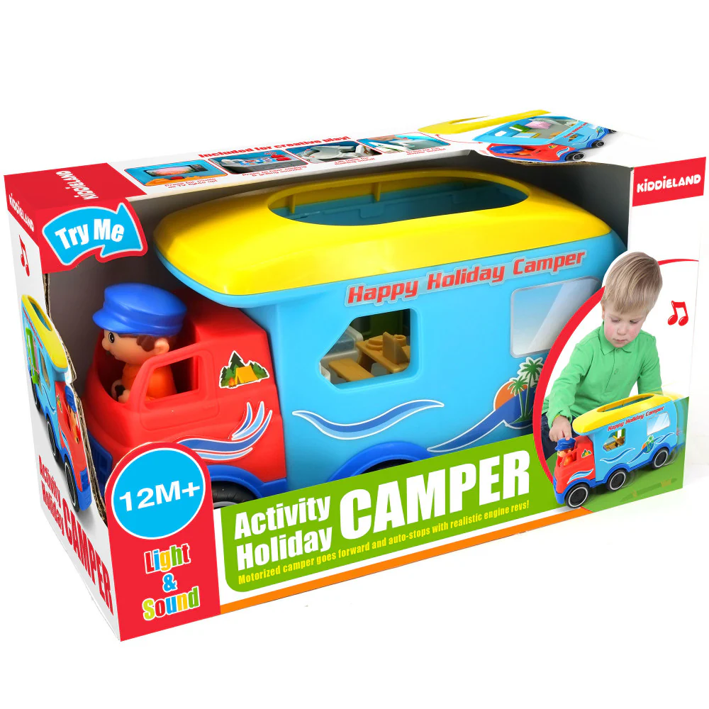 Kiddieland Light & Sound Motorized Happy Camper Toy Vehicle - Image 4