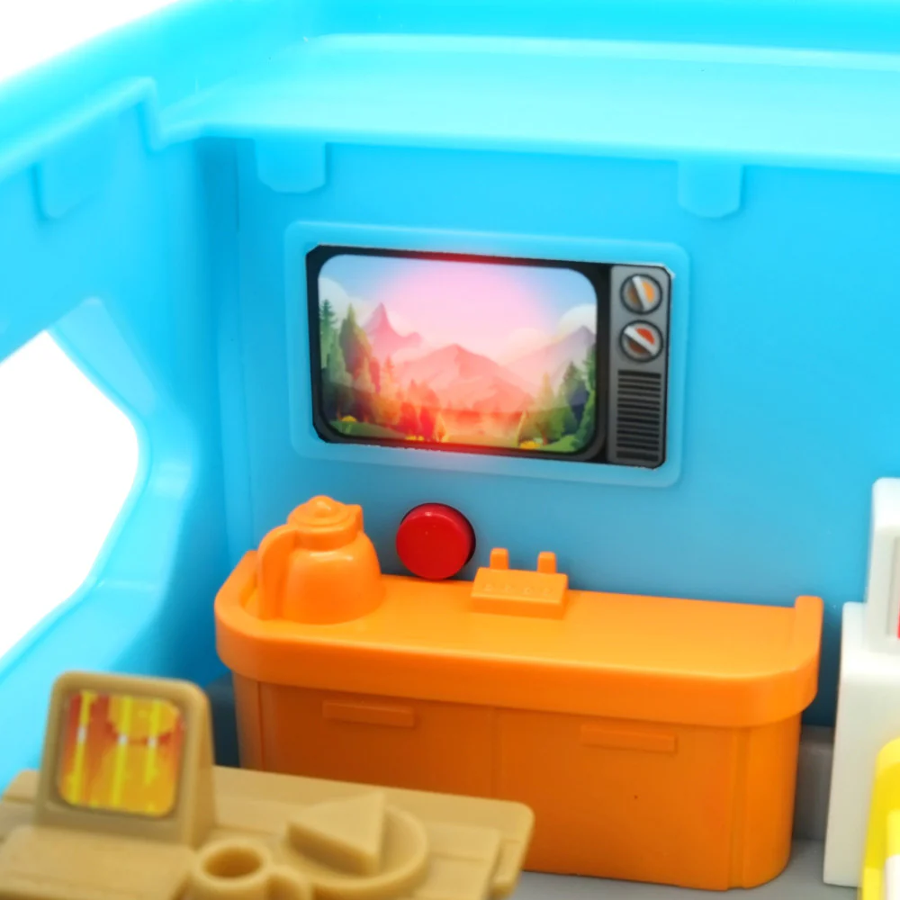 Kiddieland Light & Sound Motorized Happy Camper Toy Vehicle - Image 5