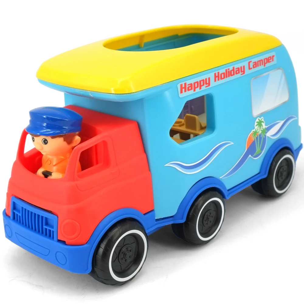 Kiddieland Light & Sound Motorized Happy Camper Toy Vehicle - Image 7