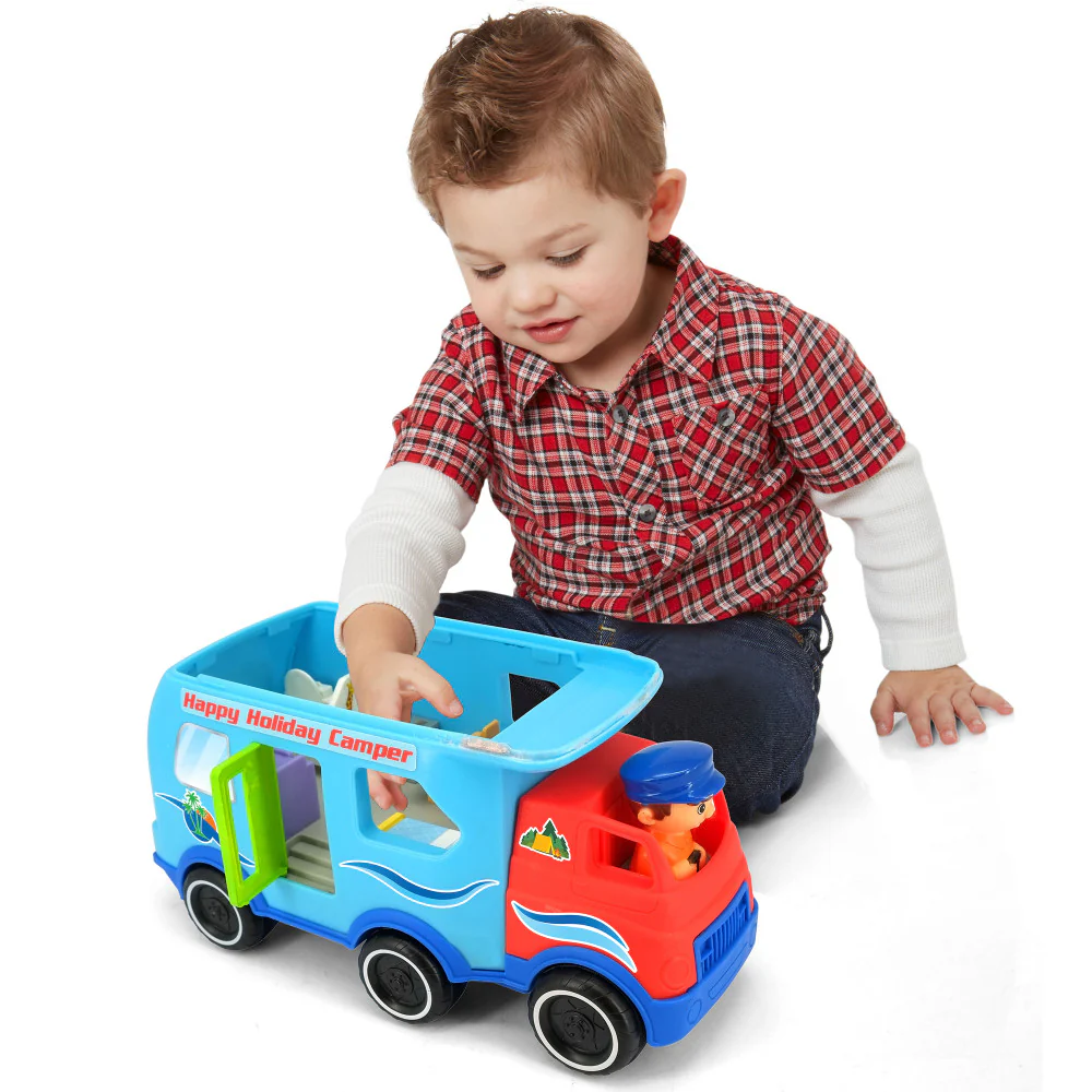 Kiddieland Light & Sound Motorized Happy Camper Toy Vehicle - Image 8