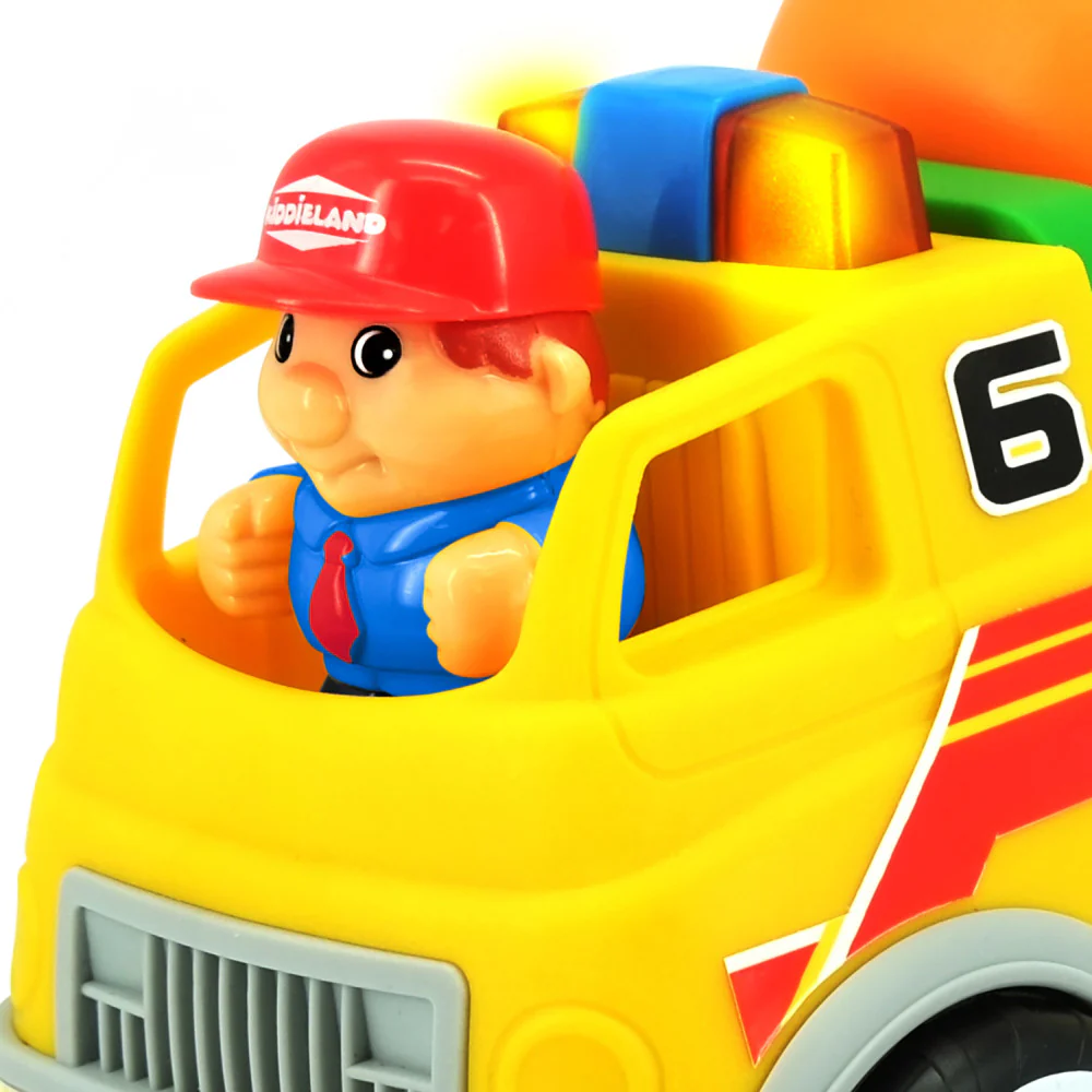 Kiddieland Lights & Sounds Motorized Cement Mixer Toy - Image 5