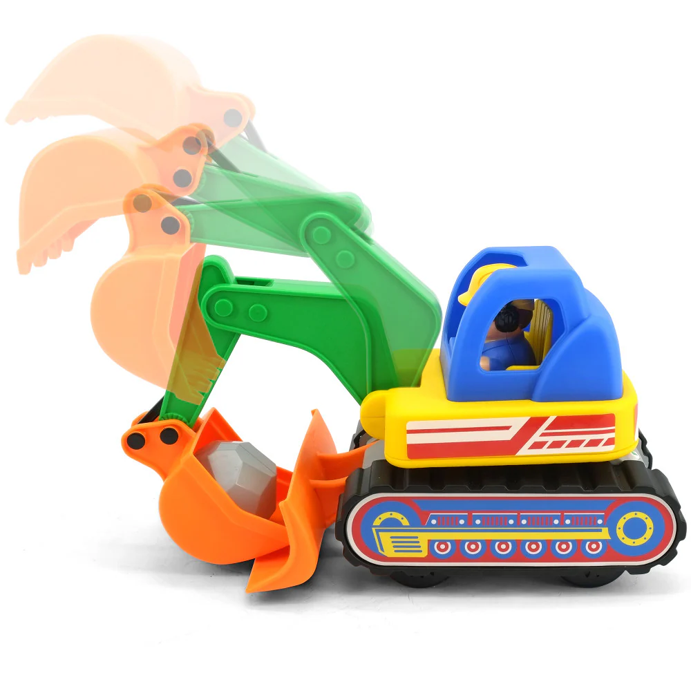 Kiddieland Light & Sound My First Excavator - Motorized Toy with Figure - Image 2