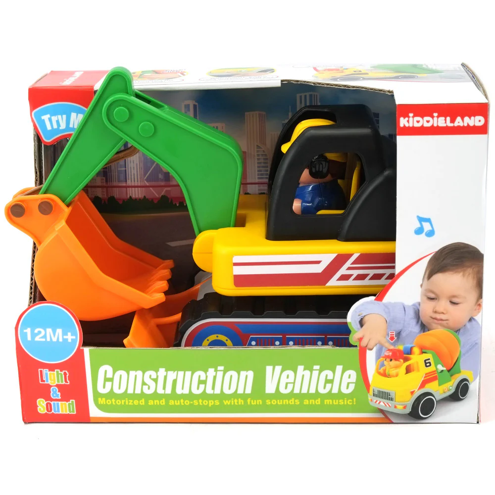 Kiddieland Light & Sound My First Excavator - Motorized Toy with Figure - Image 4