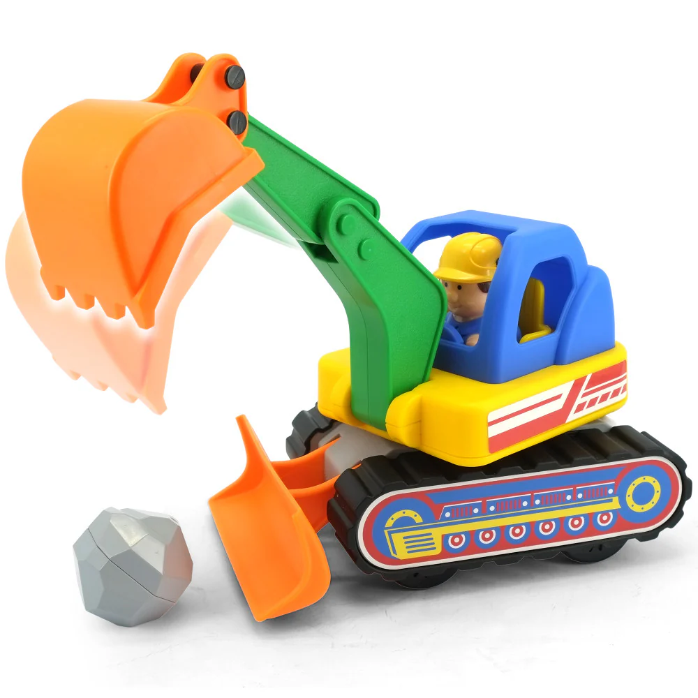 Kiddieland Light & Sound My First Excavator - Motorized Toy with Figure - Image 7