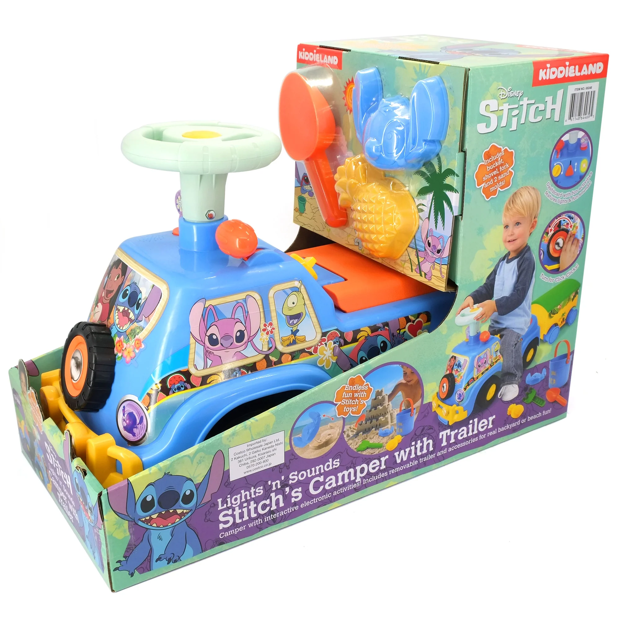 Kiddieland - Disney Stitch Lights N' Sounds Camper - Foot-To-Floor Ride-On - Image 4