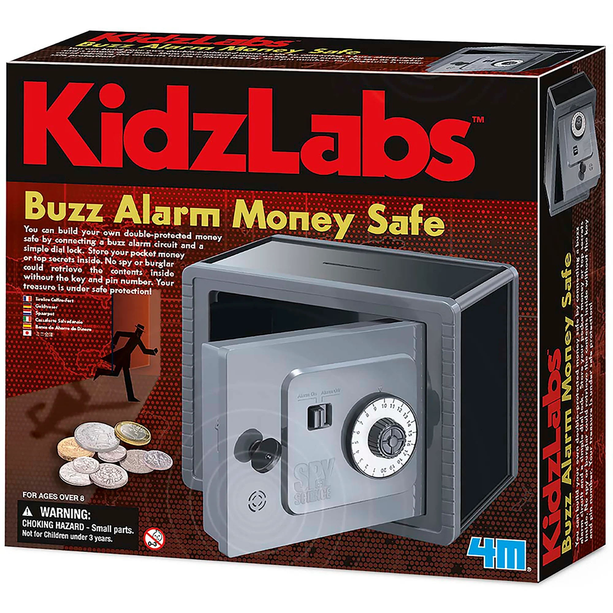 KidsLabs Buzz Alarm Money Safe STEM Building Kit