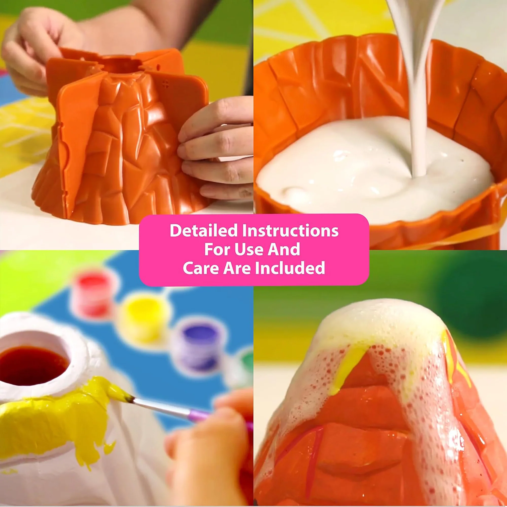 KidzLabs Volcano Making Kit With Erupting Science Experiment - Image 5