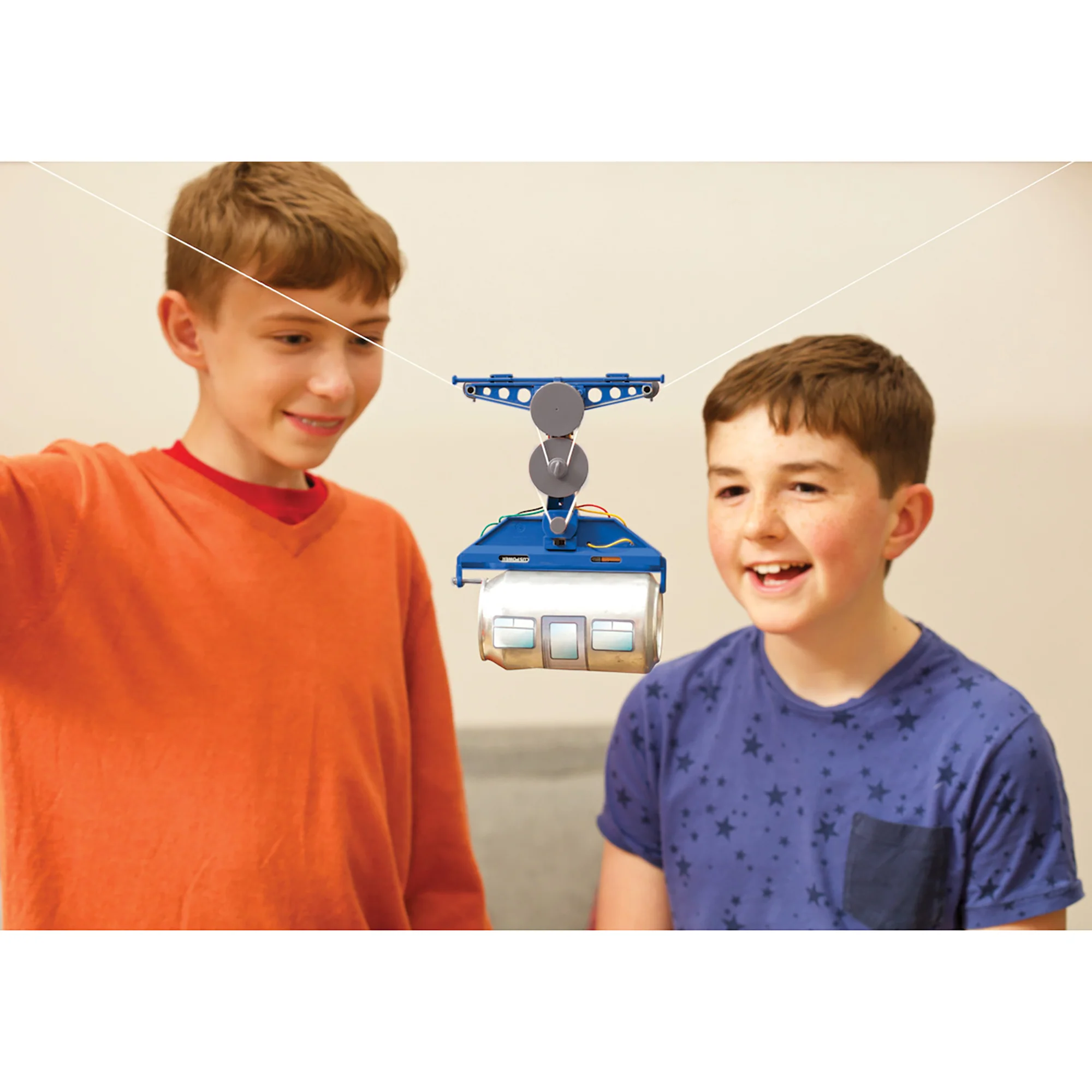 KidzRobotix Tin Can Cable Car Recycled Engineering Kit - Image 4