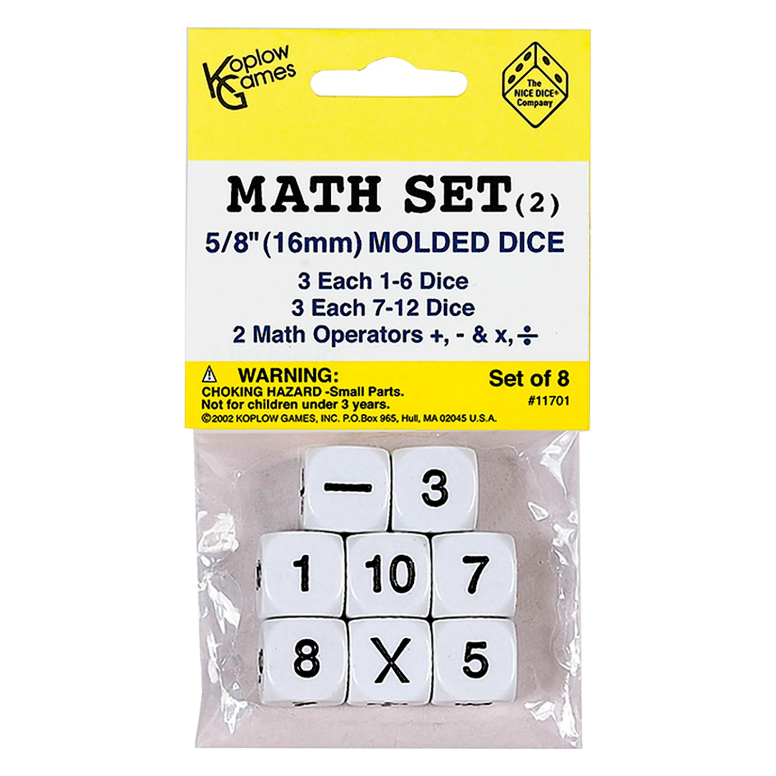 Koplow Games Educational Math Dice Set - STEM Learning - 48 Count - Image 2