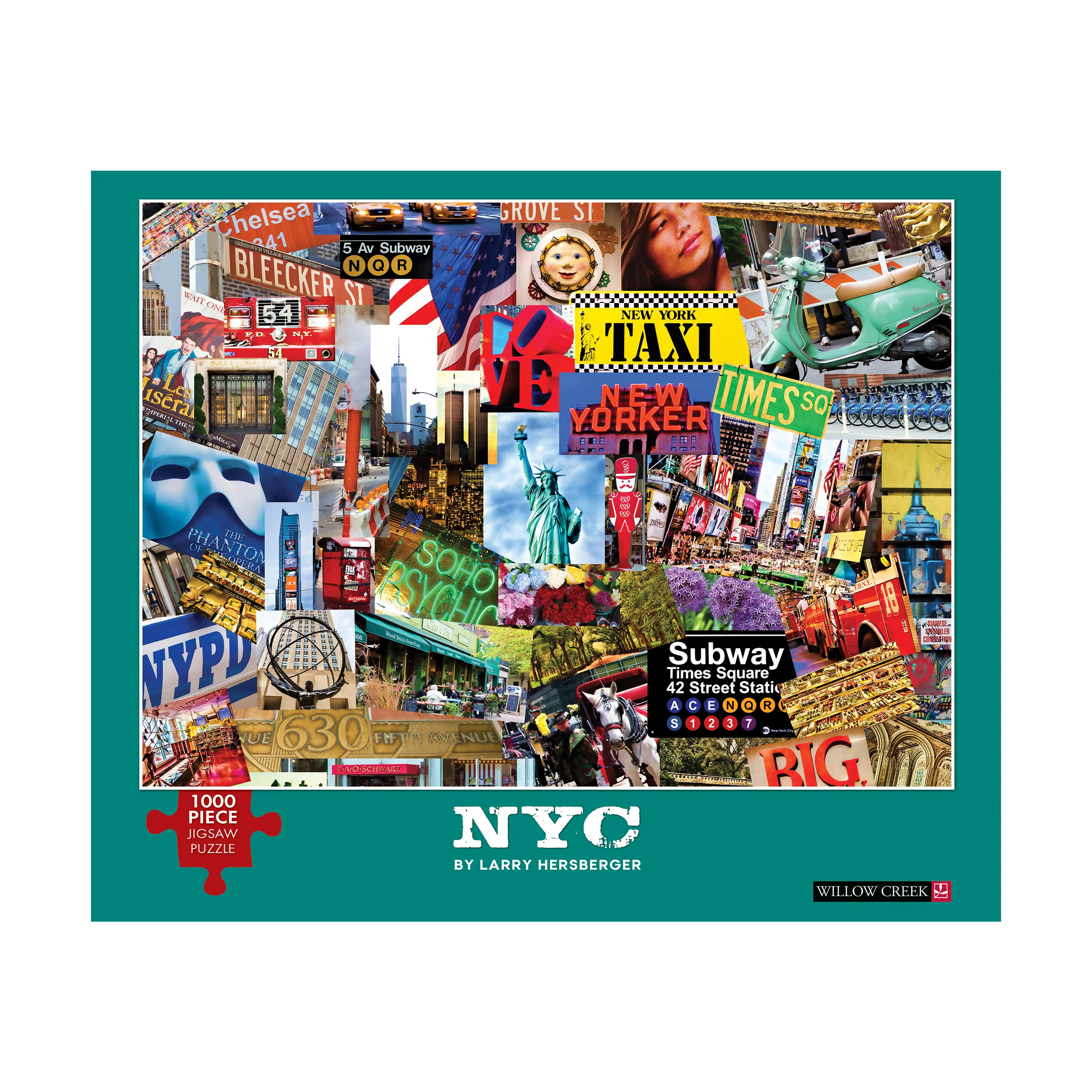 Larry Hersberger Artistic NYC Jigsaw Puzzle - 1000 pc - Image 3