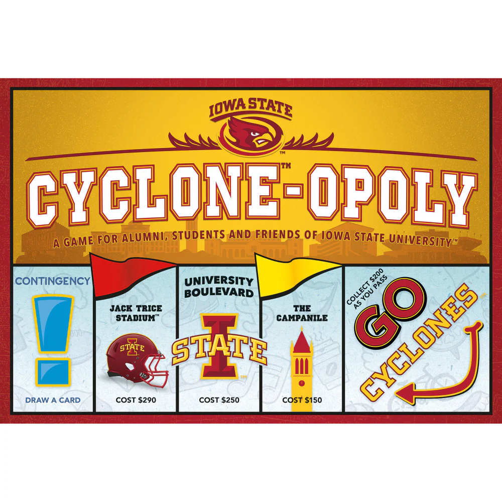 Iowa State Cyclone-Opoly Board Game - Fun Family Game Night
