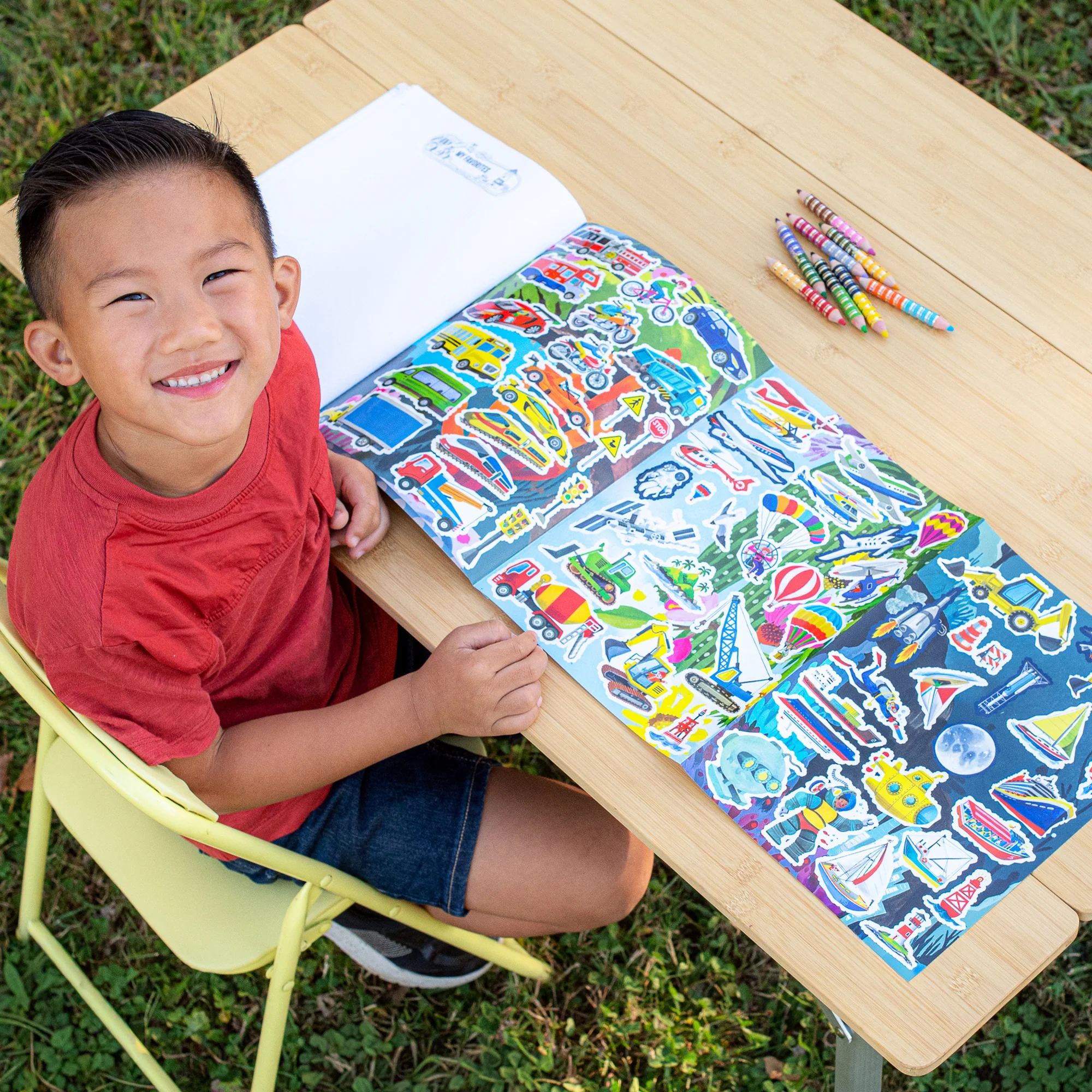 Eeboo Learn To Draw Vehicles Book With 50 Stickers - Image 5