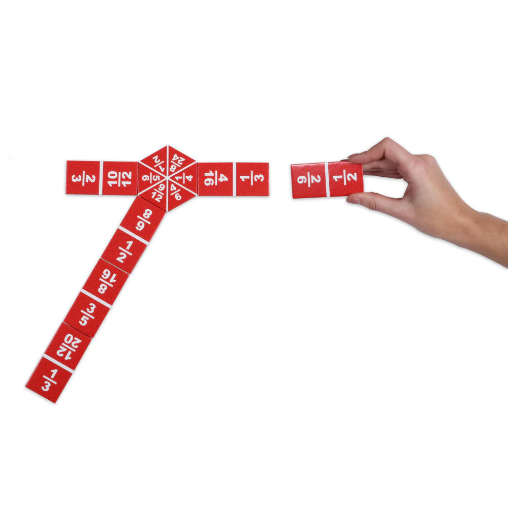 Learning Advantage Colorful Fraction Dominoes - Educational Math Game - Image 4