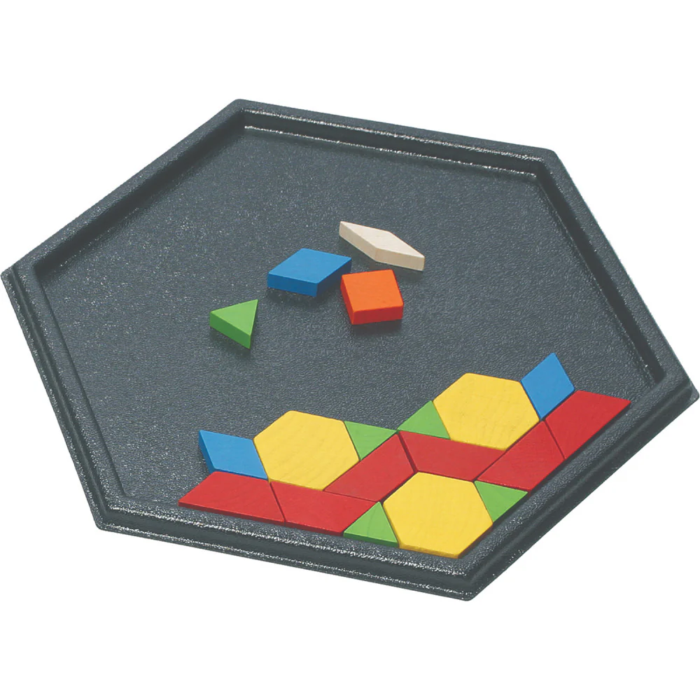 Learning Advantage Pattern Block Trays - Mosaic Design Set - 2 Shapes - Image 2