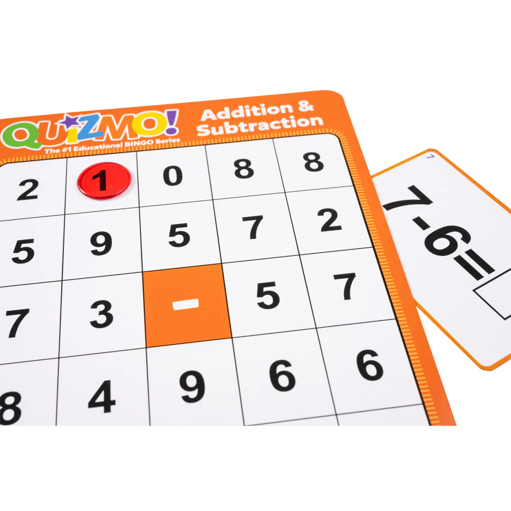 Learning Advantage QUIZMO Math Bingo - Addition & Subtraction Game - Image 4