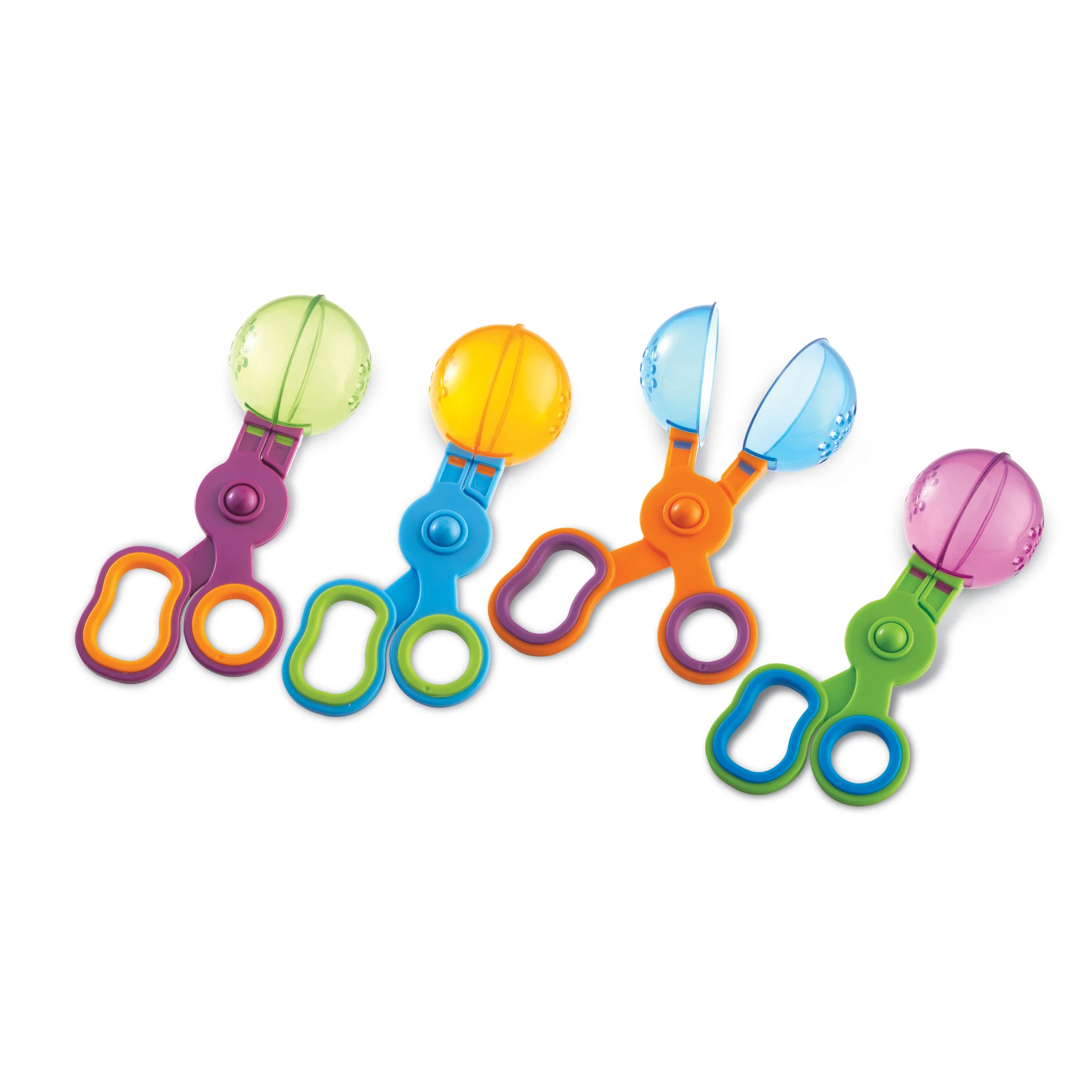 Learning Resources Handy Scoopers - Colorful Fine Motor Tool Set, 4 Pieces - Image 2