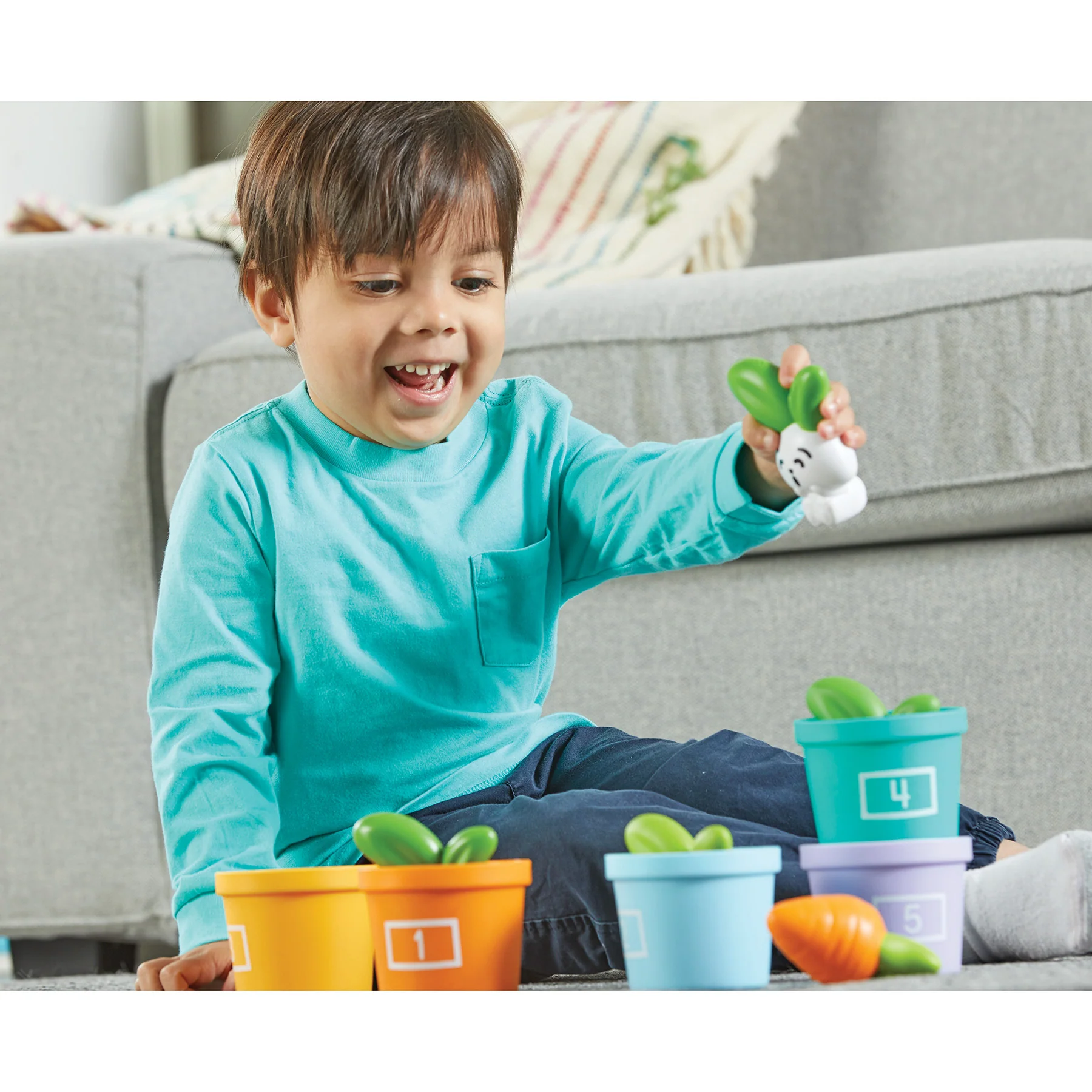 Learning Resources Hide & Seek Vegetable Garden - Eco-Friendly Preschool Game - Image 5