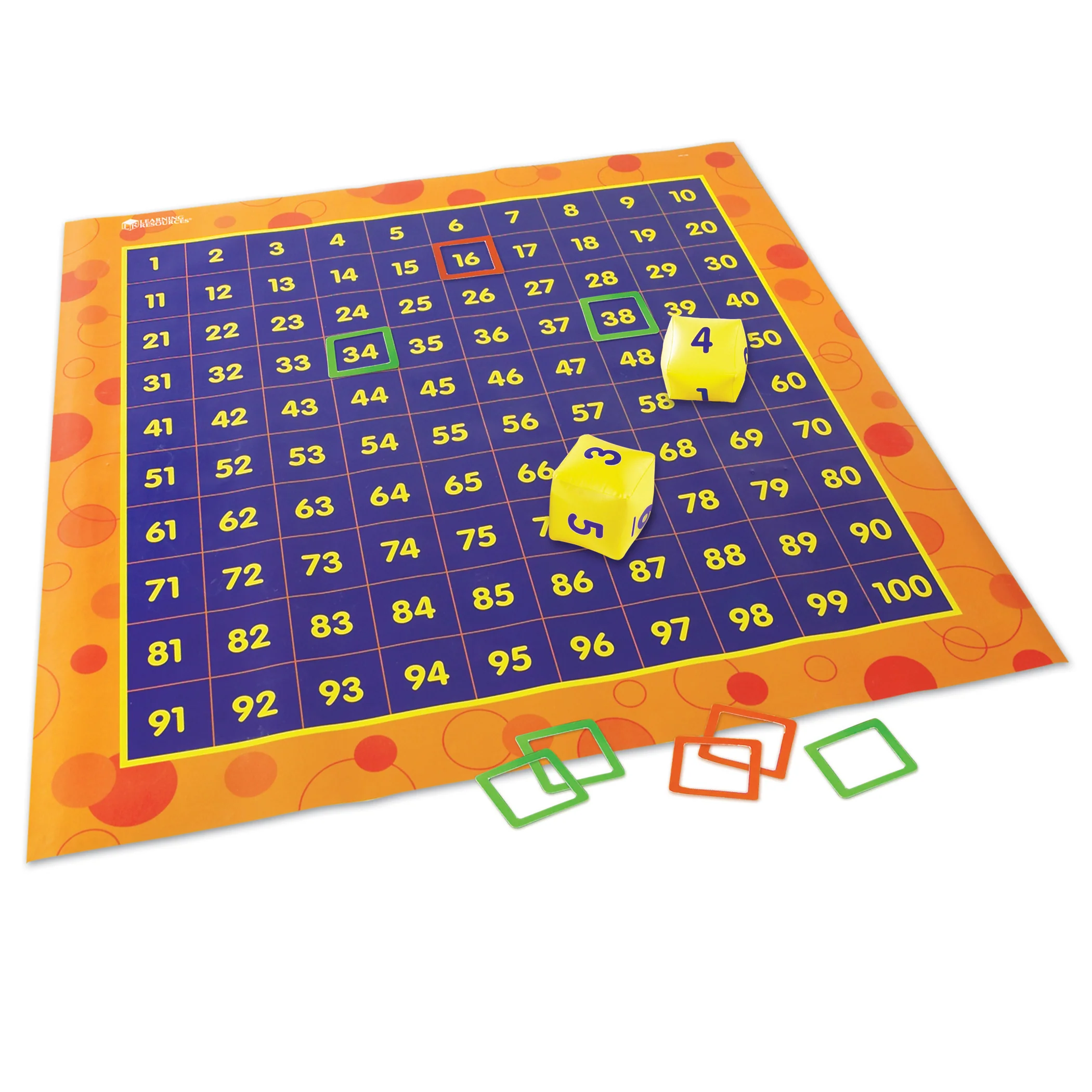 Learning Resources Hip Hoppin’ Hundred Mat - Interactive Math Learning Toy - Image 2
