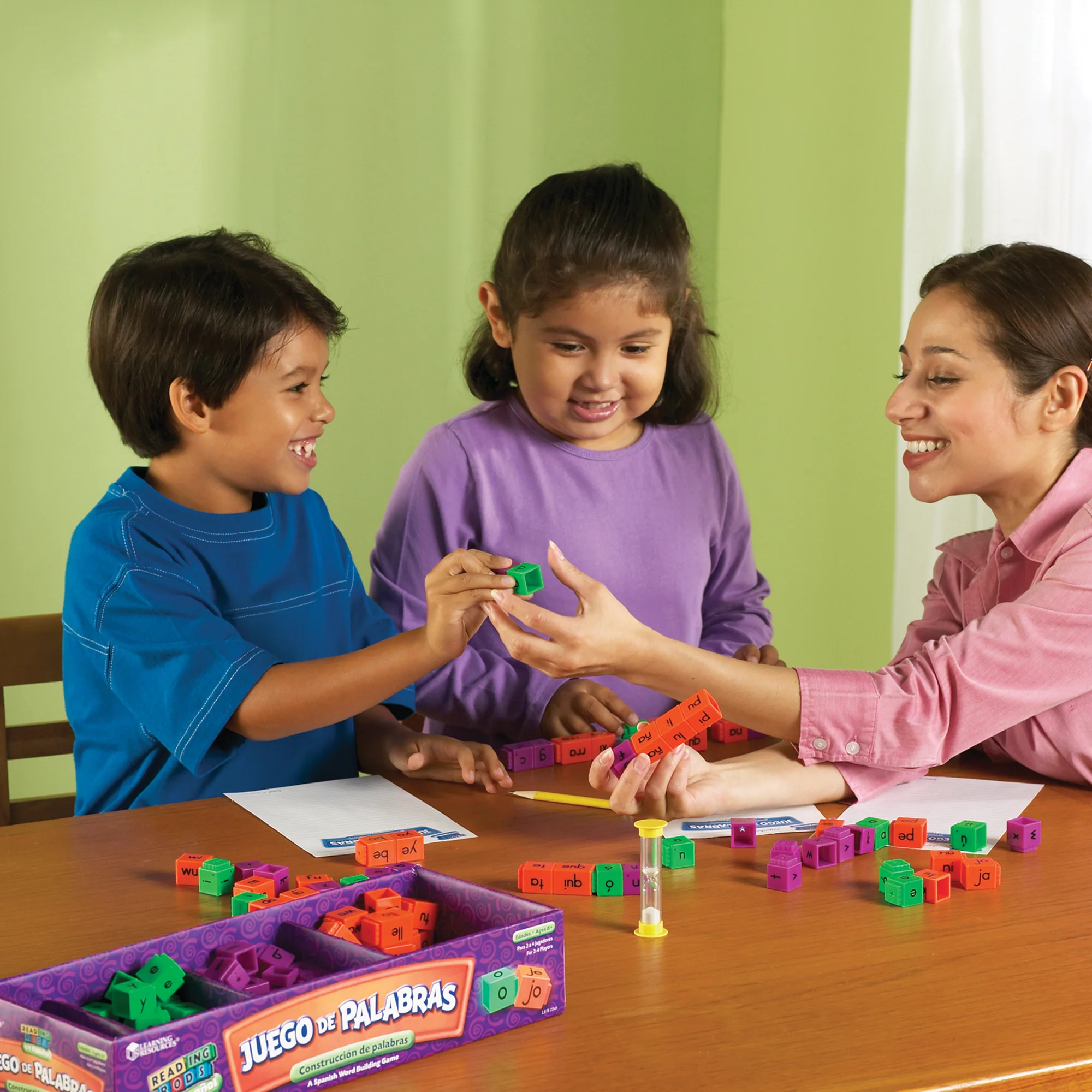 Learning Resources Juego de Palabras Spanish Word Game - Educational Reading Rods - Image 4