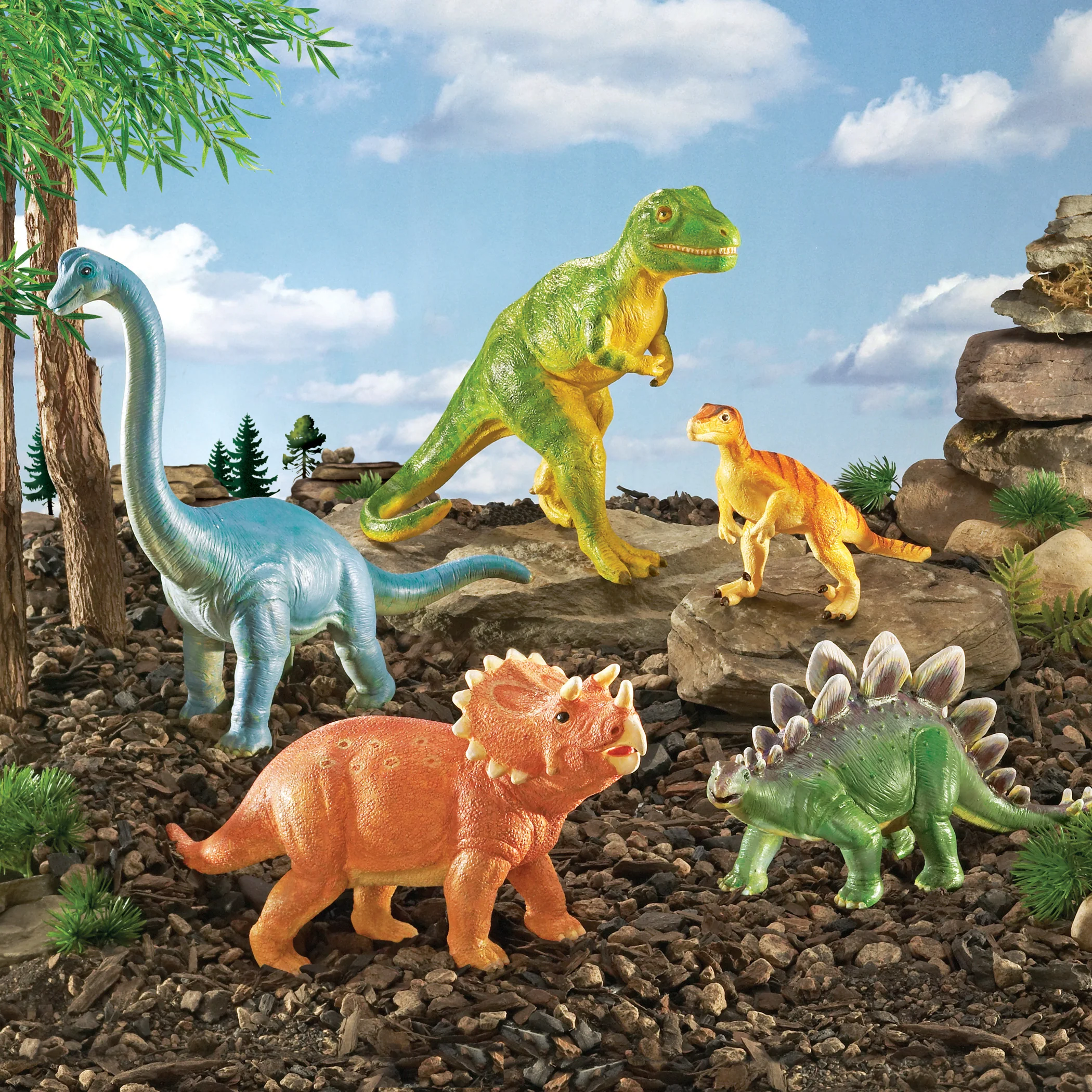 Learning Resources Jumbo Dinosaurs – Prehistoric Play Set of 5 - Image 3