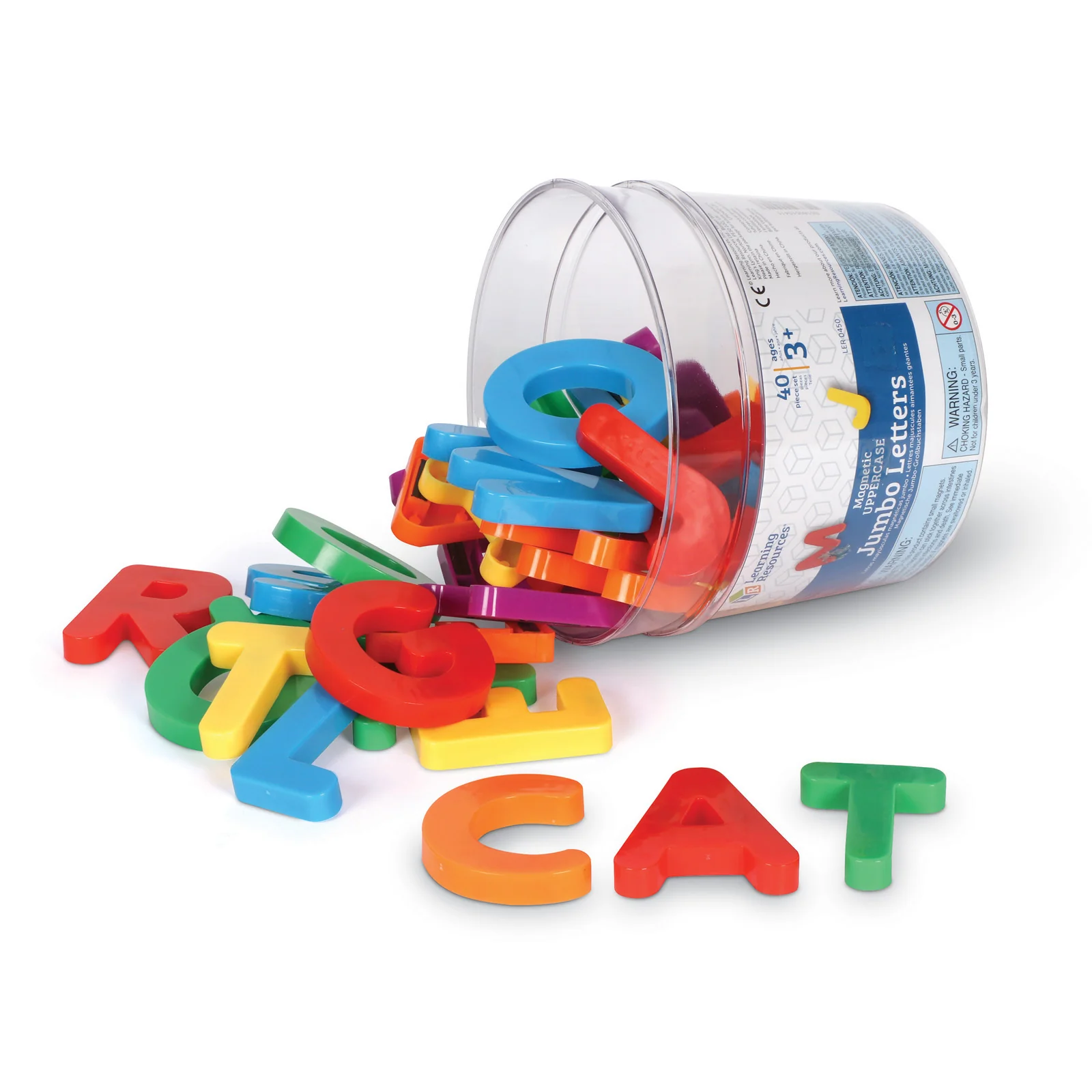 Learning Resources Jumbo Magnetic Uppercase Letters - Brightly Colored - Image 2