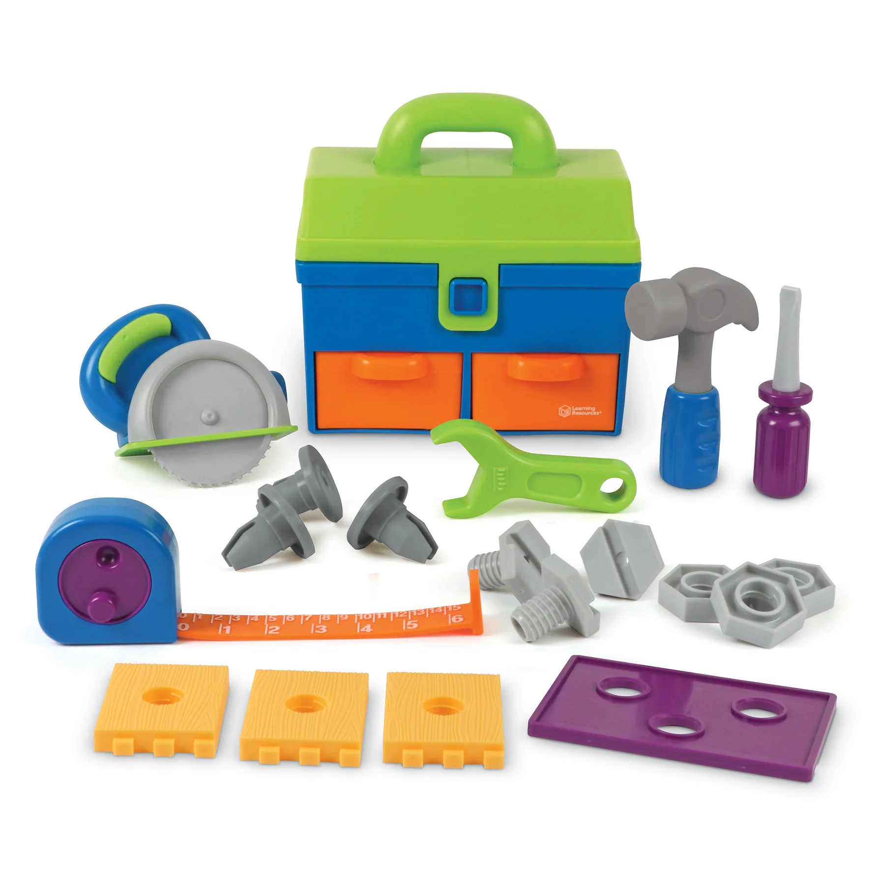 Learning Resources New Sprouts Deluxe Tool Set - Toddler Pretend Play - Image 2