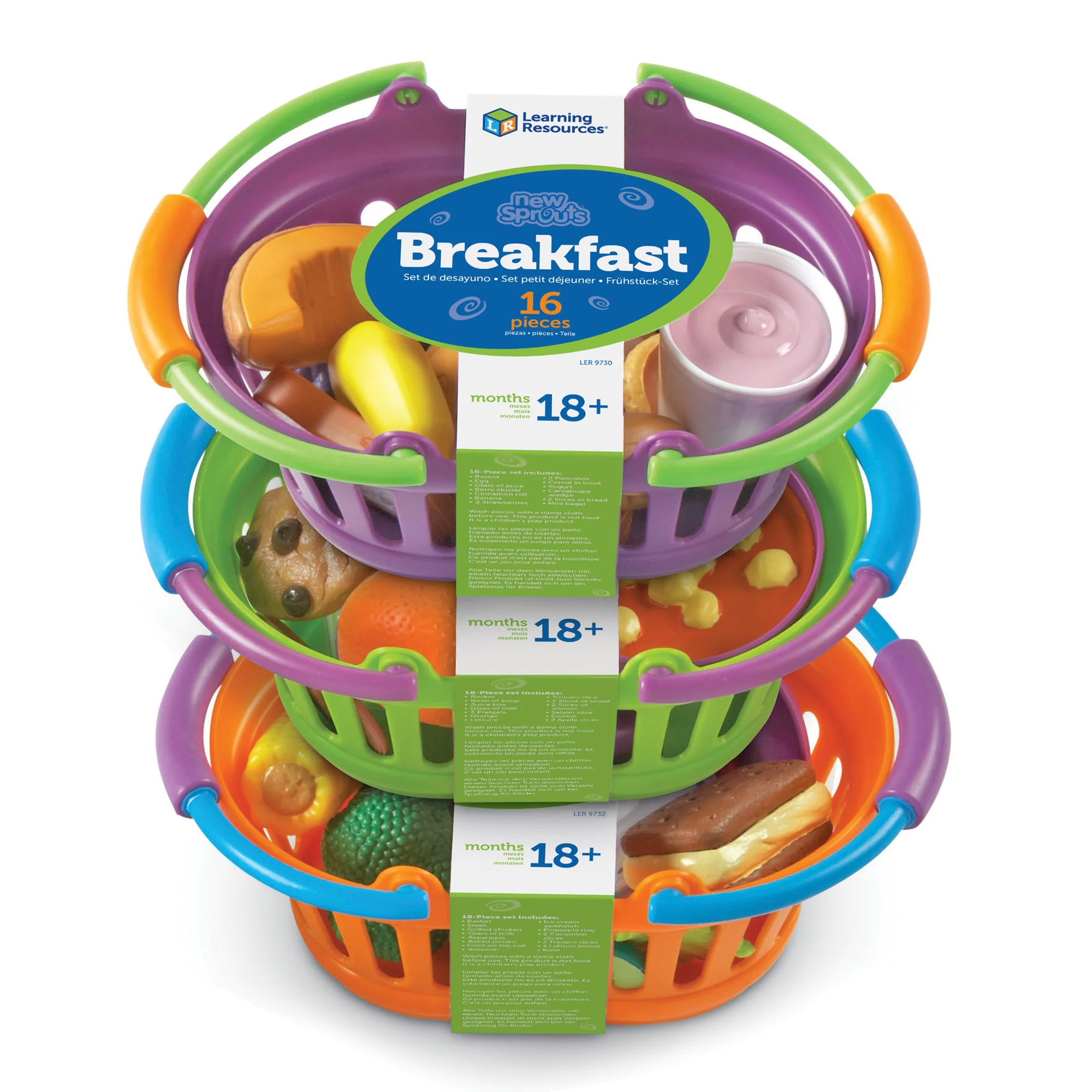 Learning Resources 50-Piece New Sprouts Meals Set - Durable Plastic - Image 2