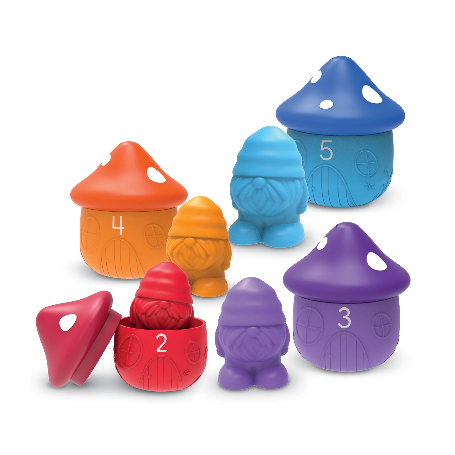 Learning Resources Peekaboo Gnome Homes - Colorful Playset for Toddlers - Image 3