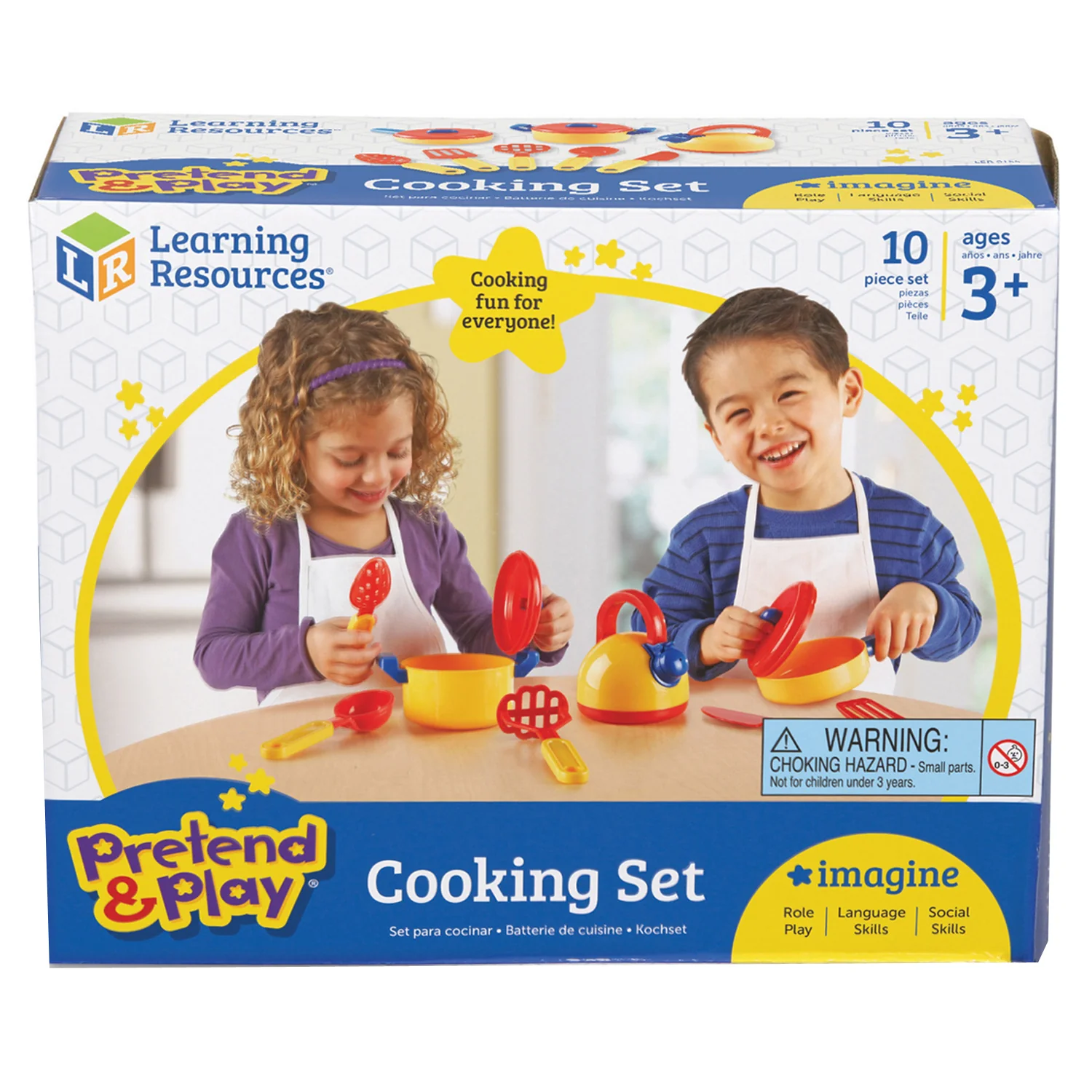 Learning Resources 10-Piece Pretend & Play Cooking Set - Image 2