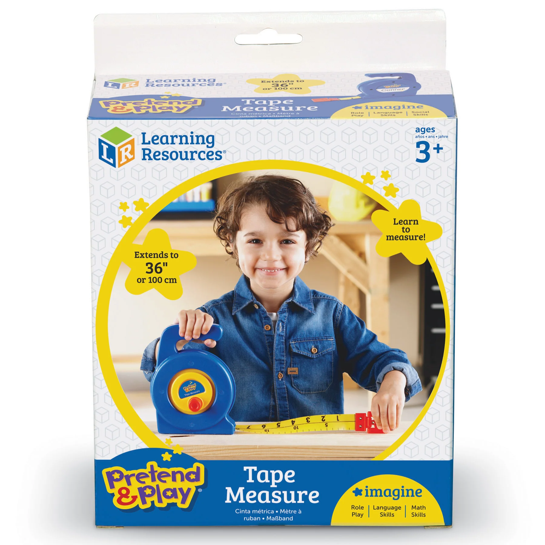 Learning Resources Pretend & Play Tape Measure - Colorful & Sturdy Design - Image 2