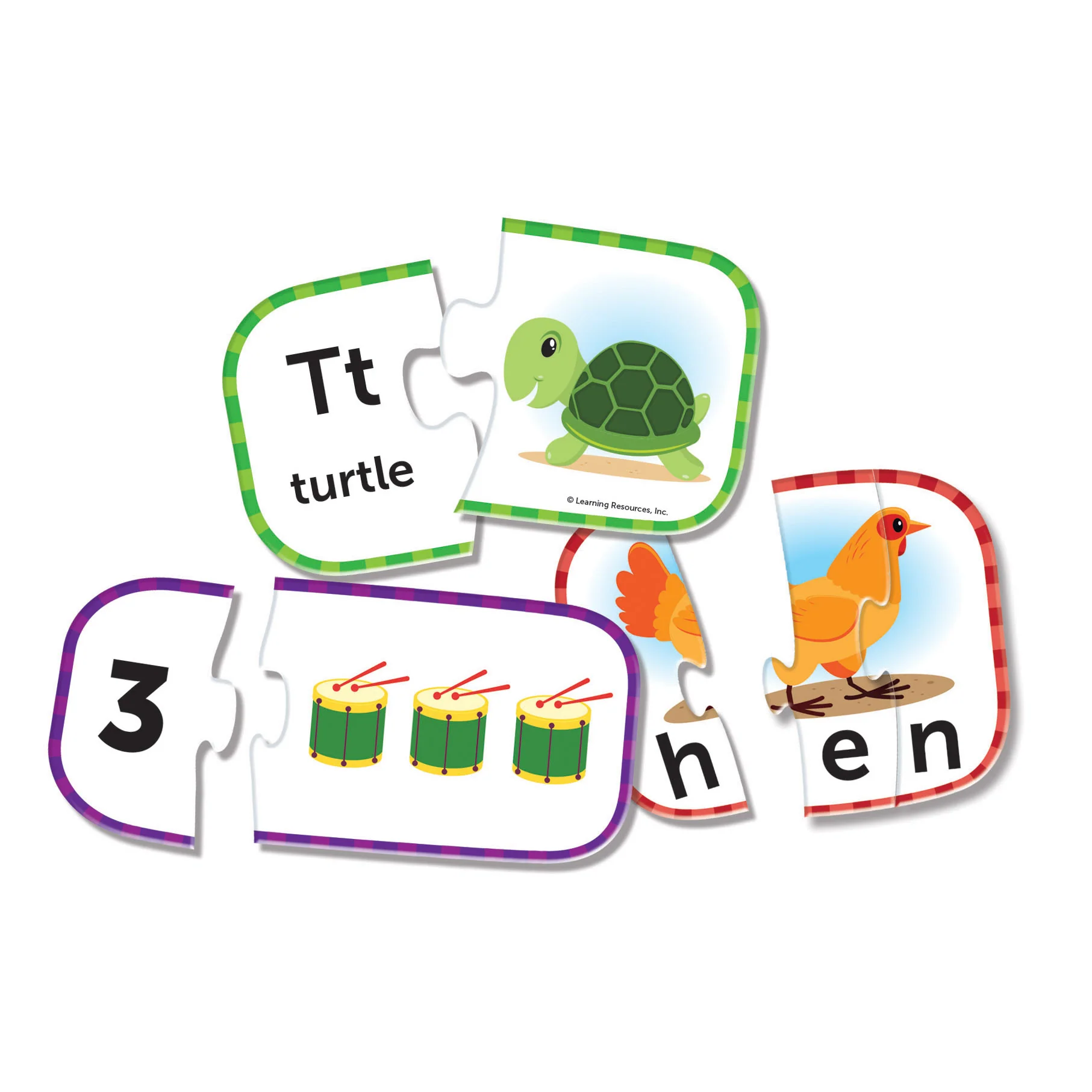 Learning Resources Puzzle Cards - Educational Set for Kids - 71 Pieces - Image 2