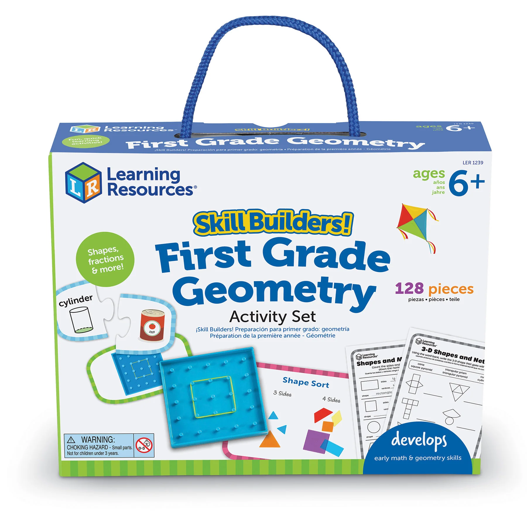 Learning Resources Skill Builders! 1st Grade Geometric Shapes - Math Mastery Set - Image 2
