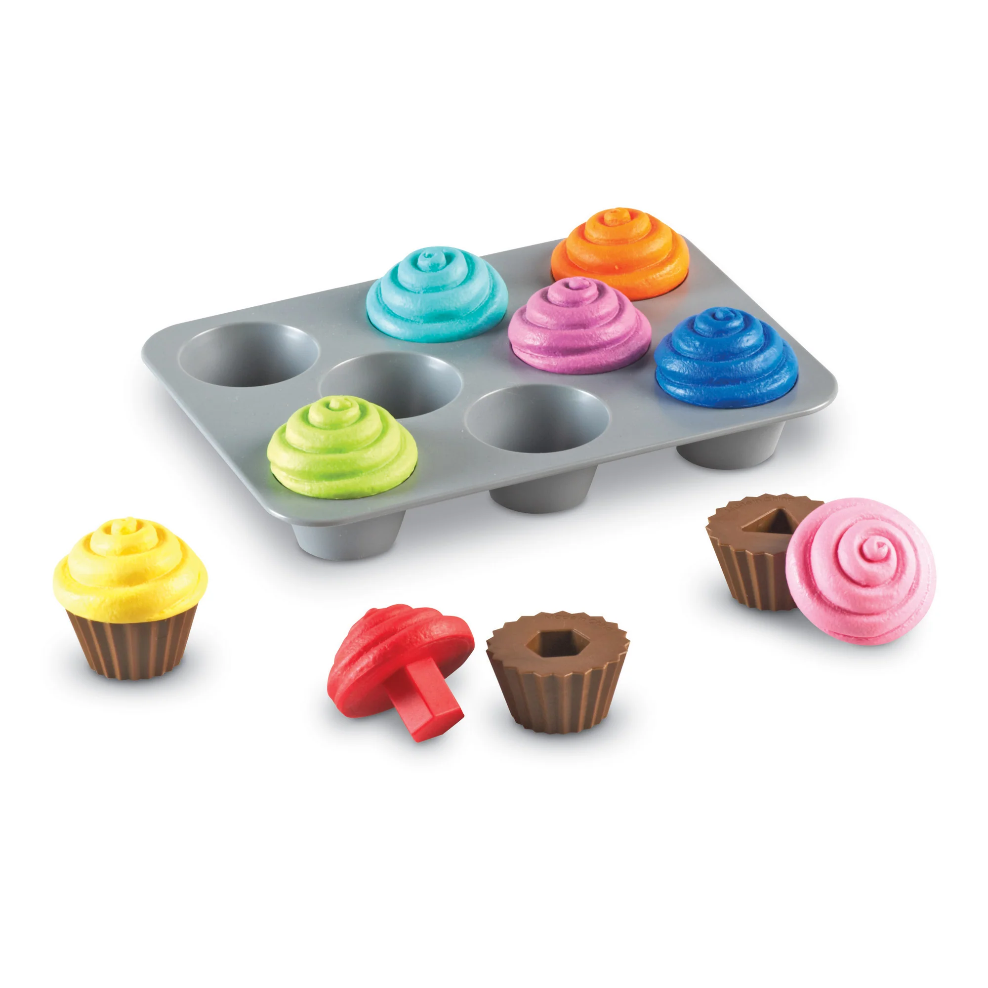 Learning Resources Smart Snacks - Shape Sorting Cupcakes - Educational Toy - Image 2