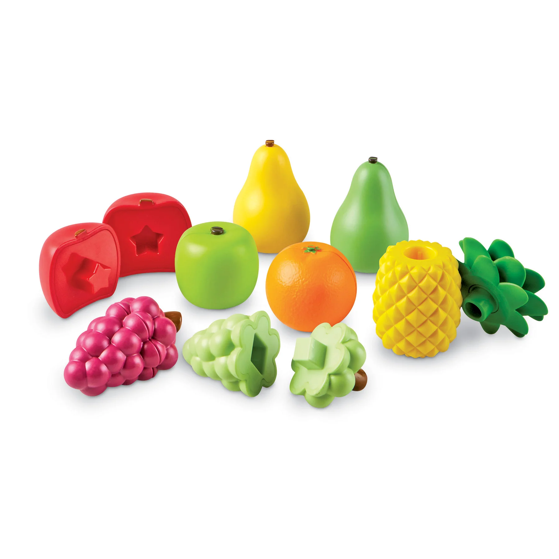 Learning Resources Snap-n-Learn Fruit - Shape & Color Matching Playset - Image 2