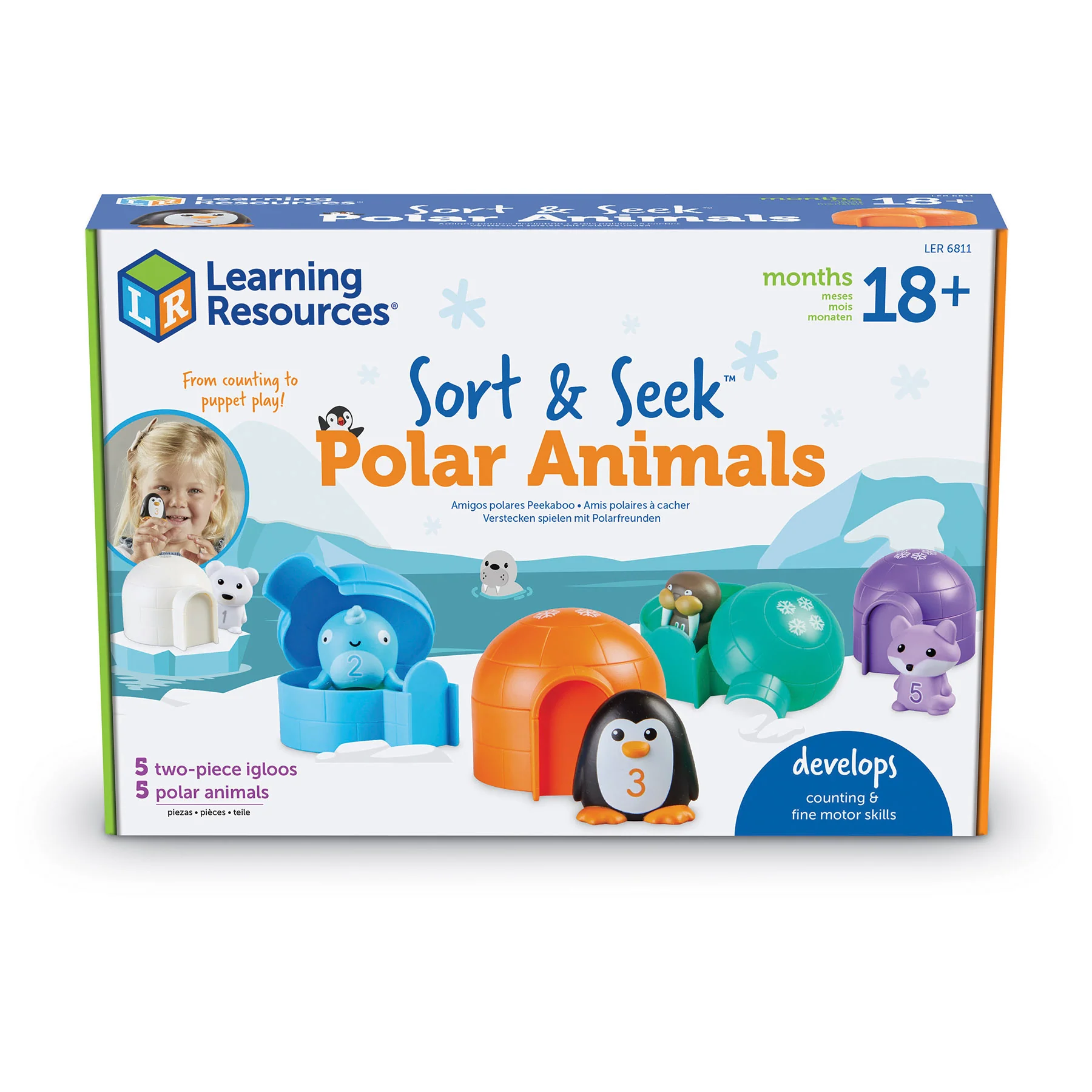 Learning Resources Sort & Seek Polar Animals - Interactive Educational Toy - Image 2
