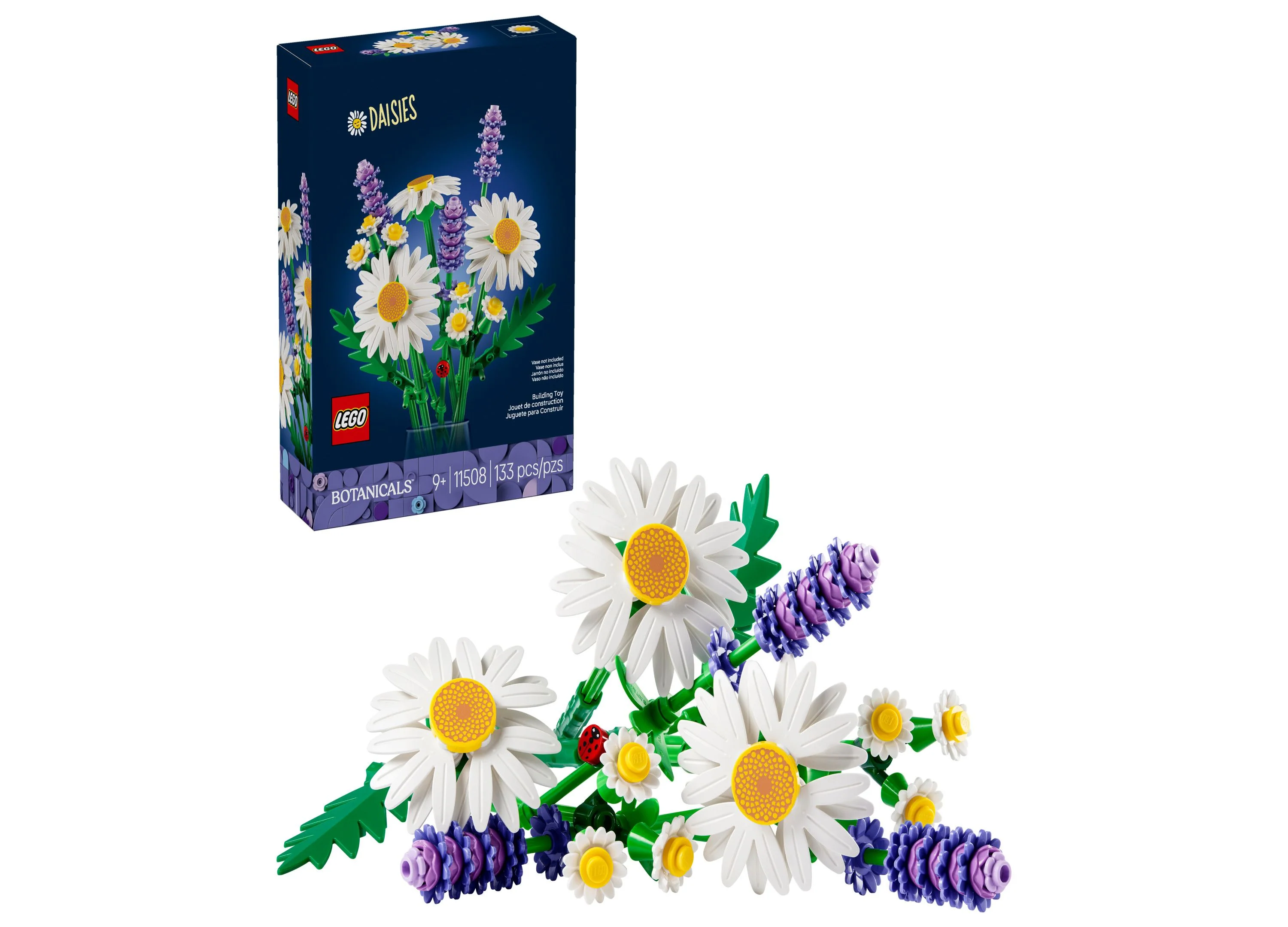 LEGO Botanicals Daisies Building Set, 133 Pieces