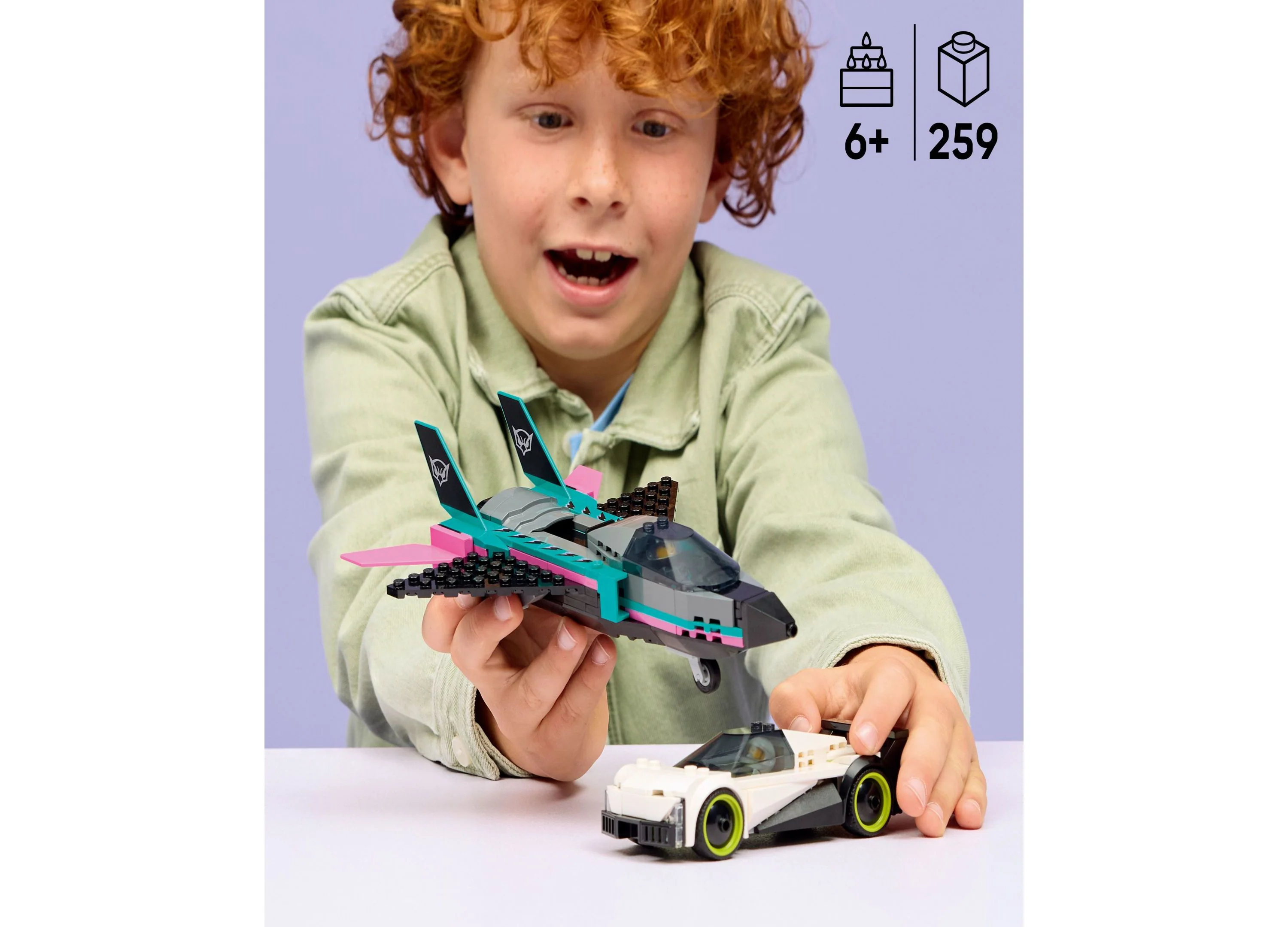 LEGO City Jet vs. Car Building Toy - 259 Pieces - Image 6