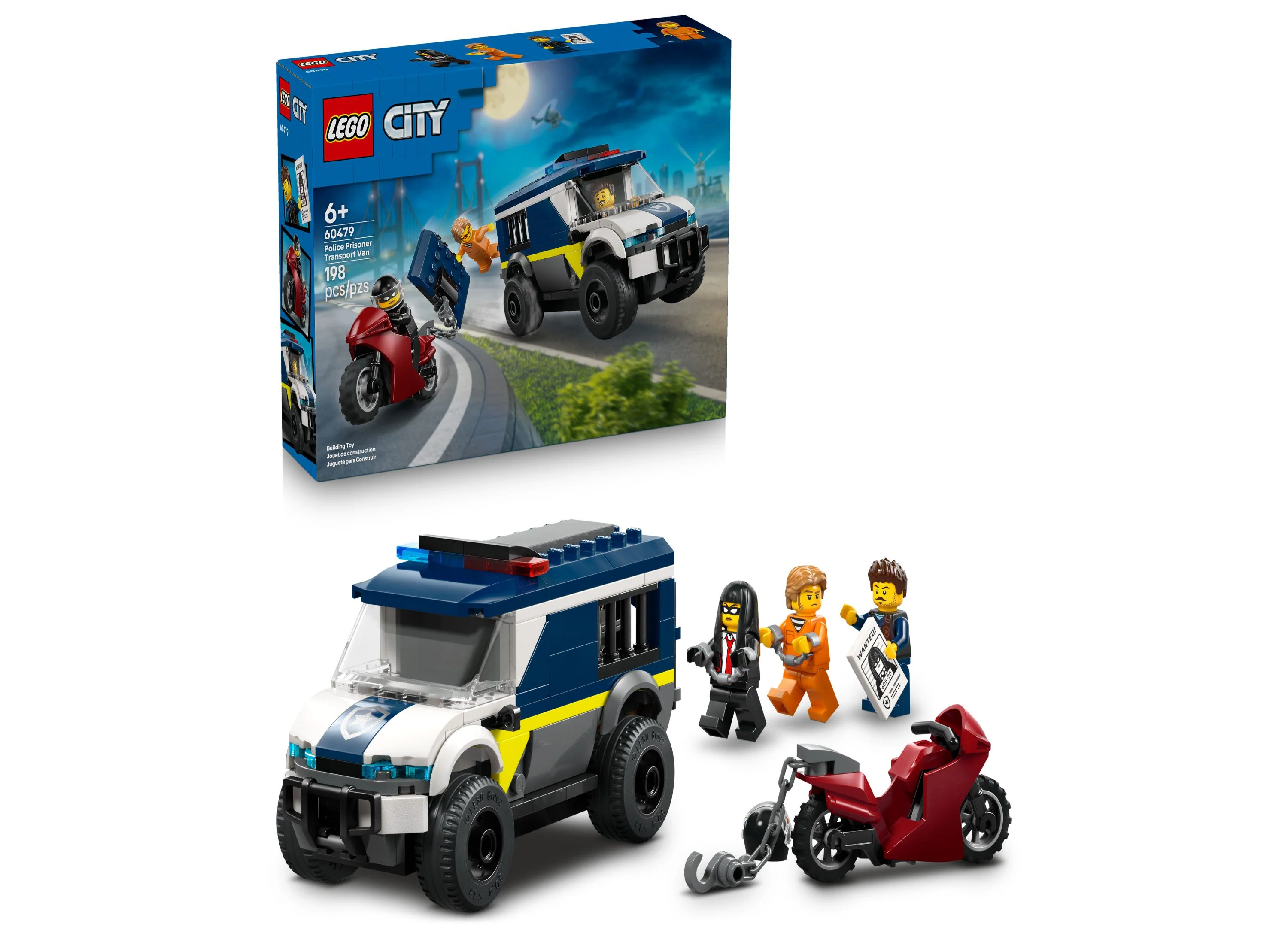 LEGO City Police Prisoner Transport Van Building Toy - 198 Pieces