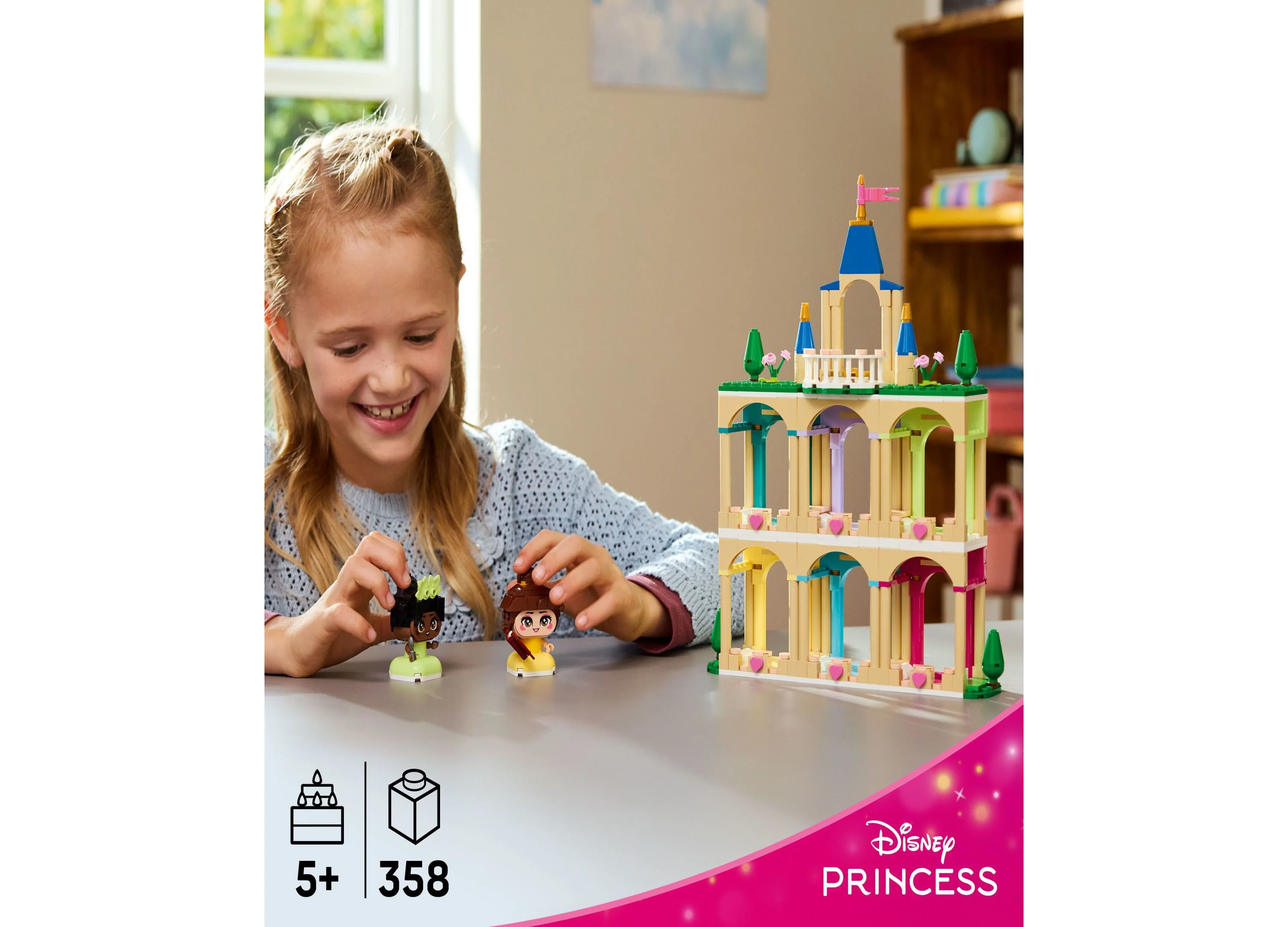 LEGO Disney Princess Belle & Tiana Mini Castle Playset 358 Pieces - Image 5