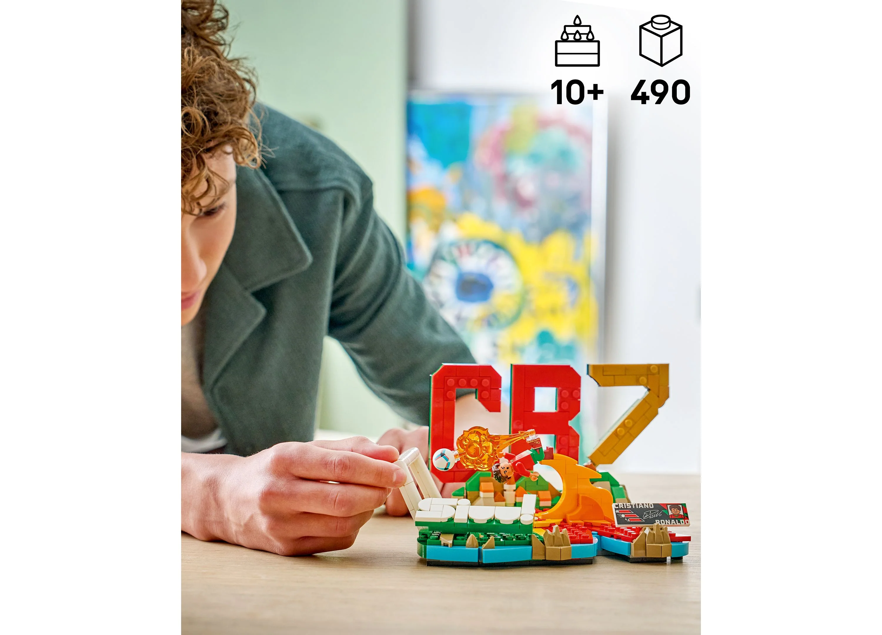 LEGO Editions Cristiano Ronaldo Soccer Highlights Building Set, 490 Pieces - Image 5