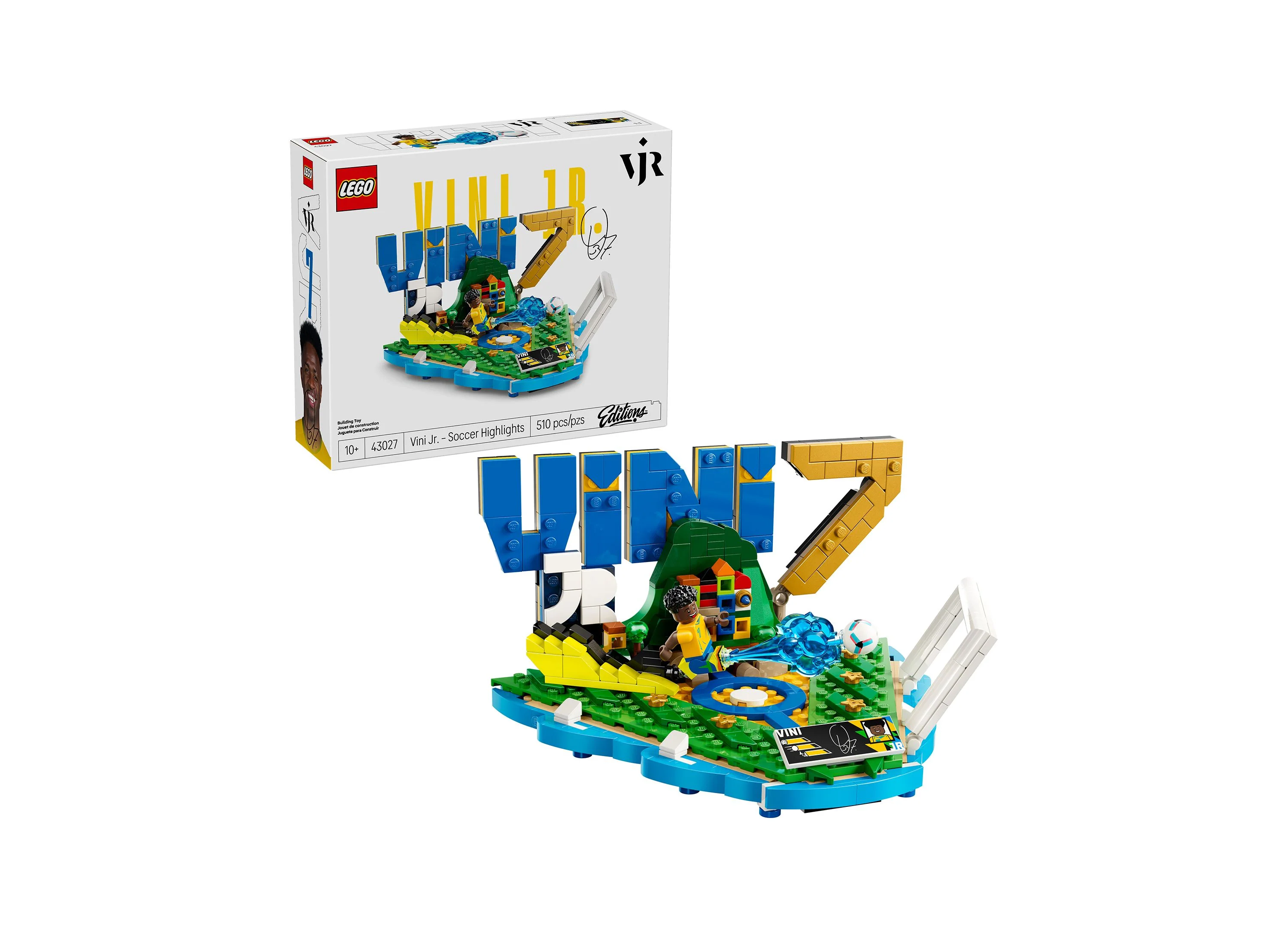 LEGO Editions Vini Jr. Soccer Highlights Building Set, 510 Pieces